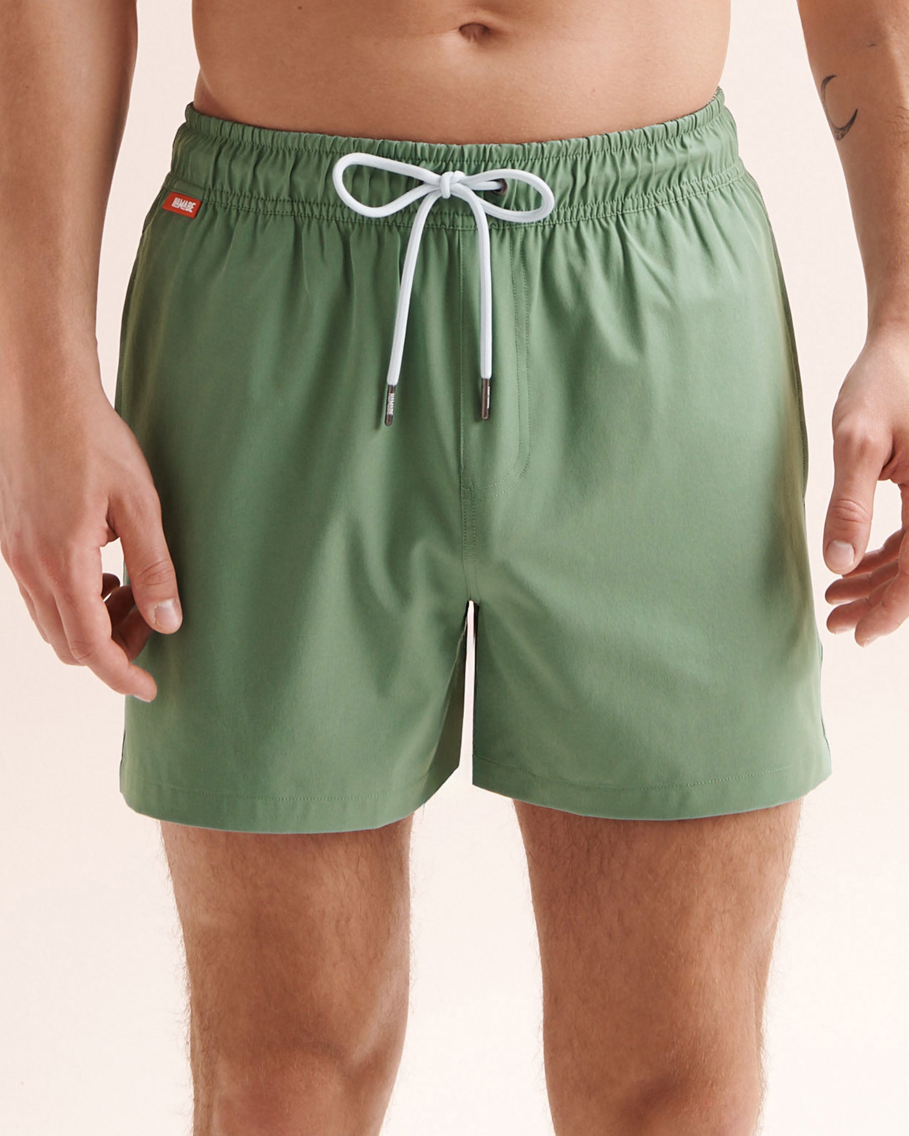 HAMABE Brief Liner Volley Swimsuit Green 03100079 - View3