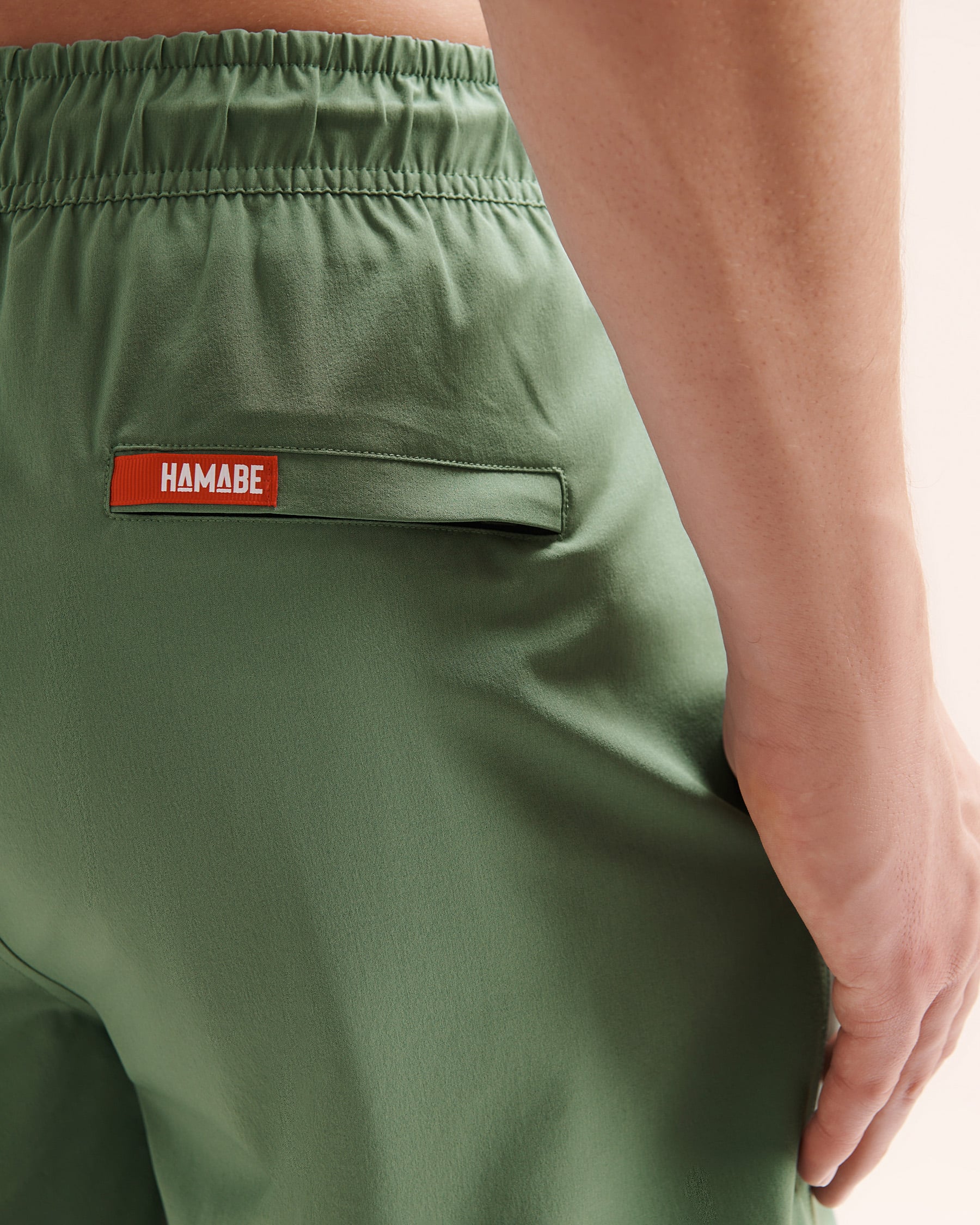 HAMABE Brief Liner Volley Swimsuit Green 03100079 - View6