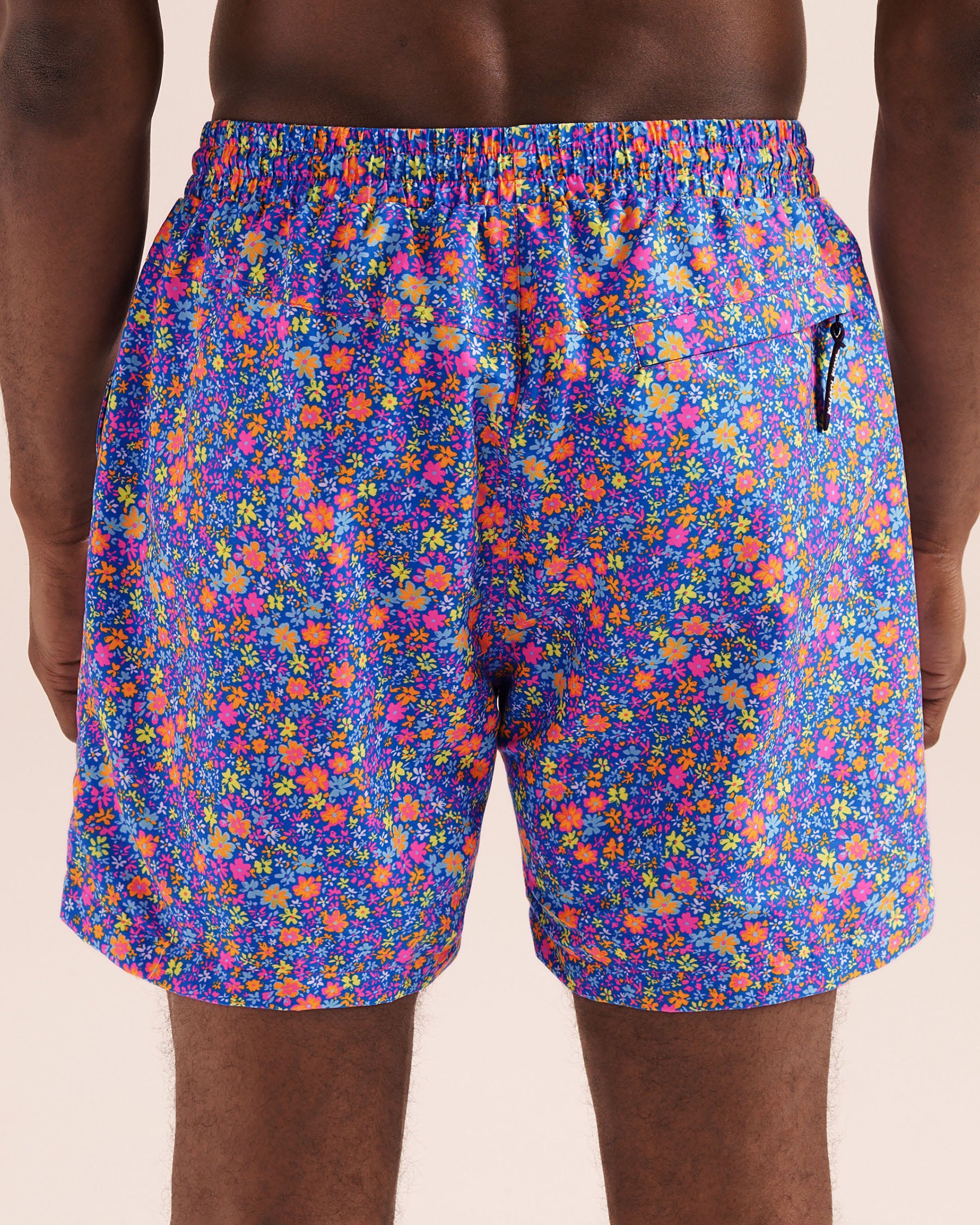 KULANI KINIS Electric Bloom Volley Swimsuit Electric Blue TRUNK110ELBL - View8