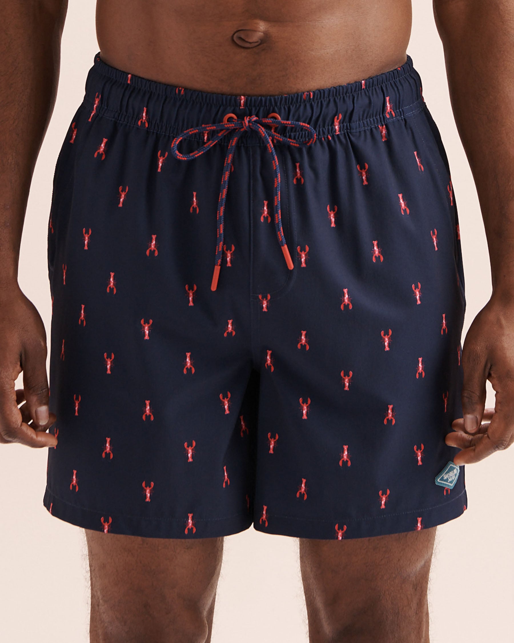 SHORELINE SEVEN Long Liner 6'' Volley Swimsuit Navy Blue 03100081 - View1