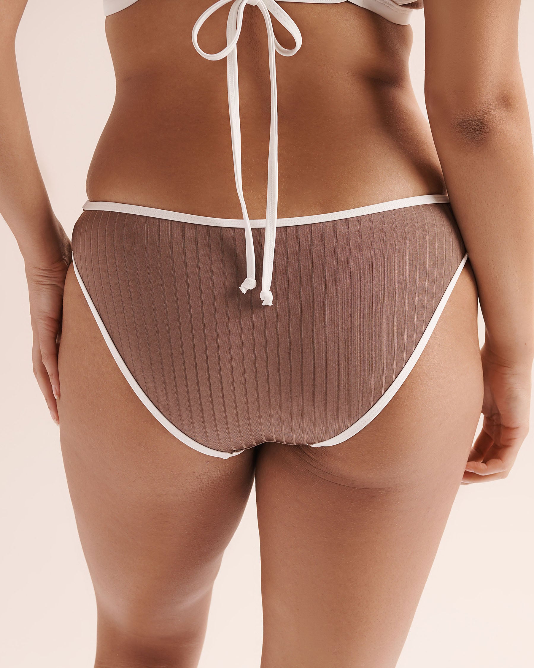 SKYE Clarity Melanie Low-Rise Bikini Bottom Cedar Brown SK76835 - View5