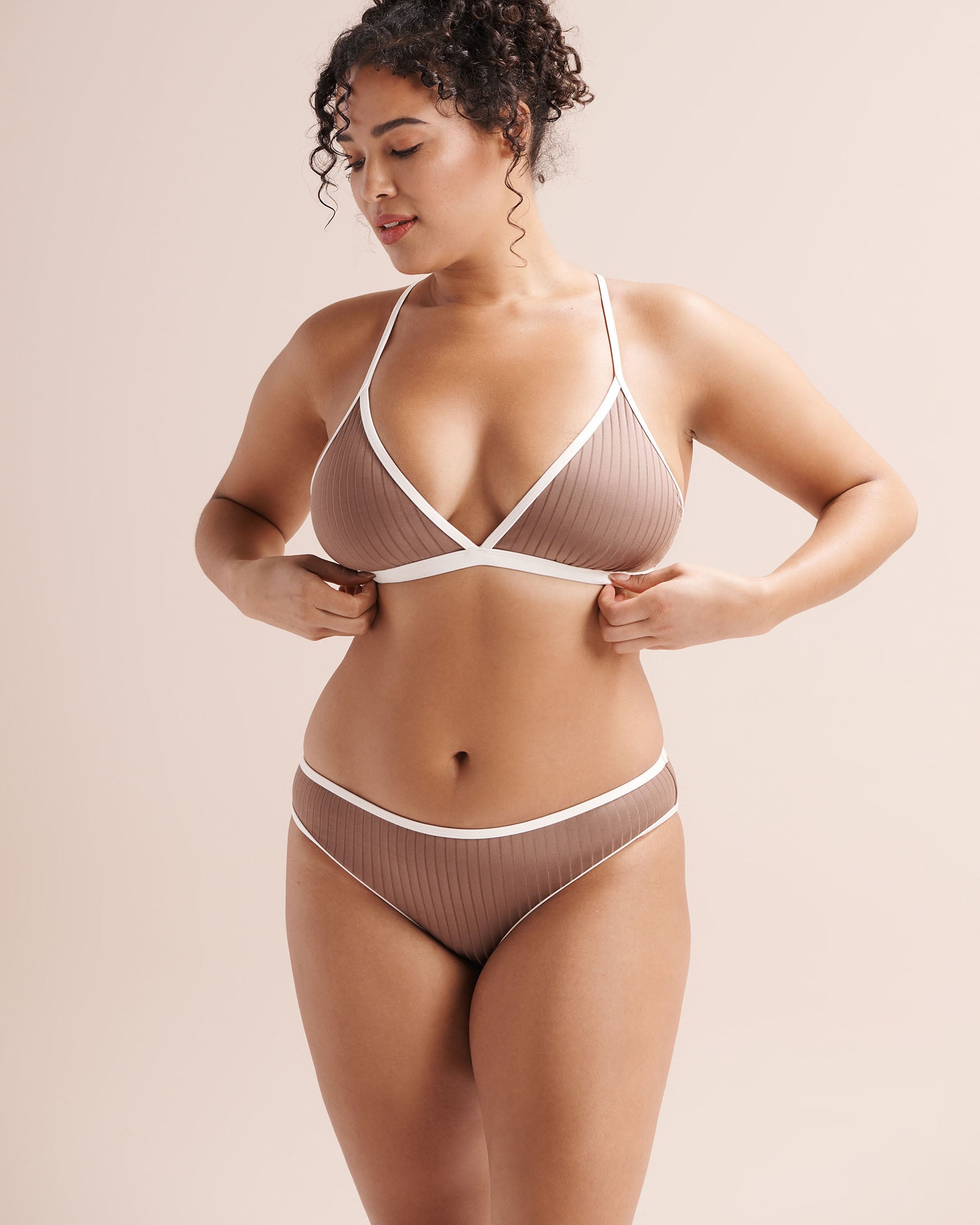 SKYE Clarity Melanie Low-Rise Bikini Bottom Cedar Brown SK76835 - View7
