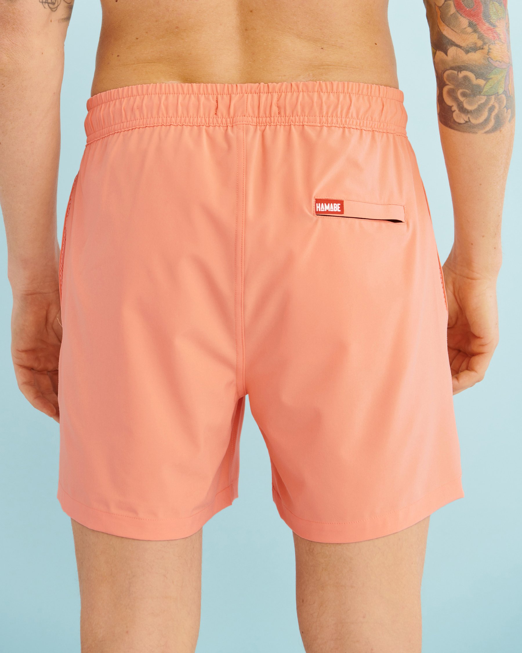 HAMABE Volley Swimsuit with Mesh Lining Papaya 03100001 - View3