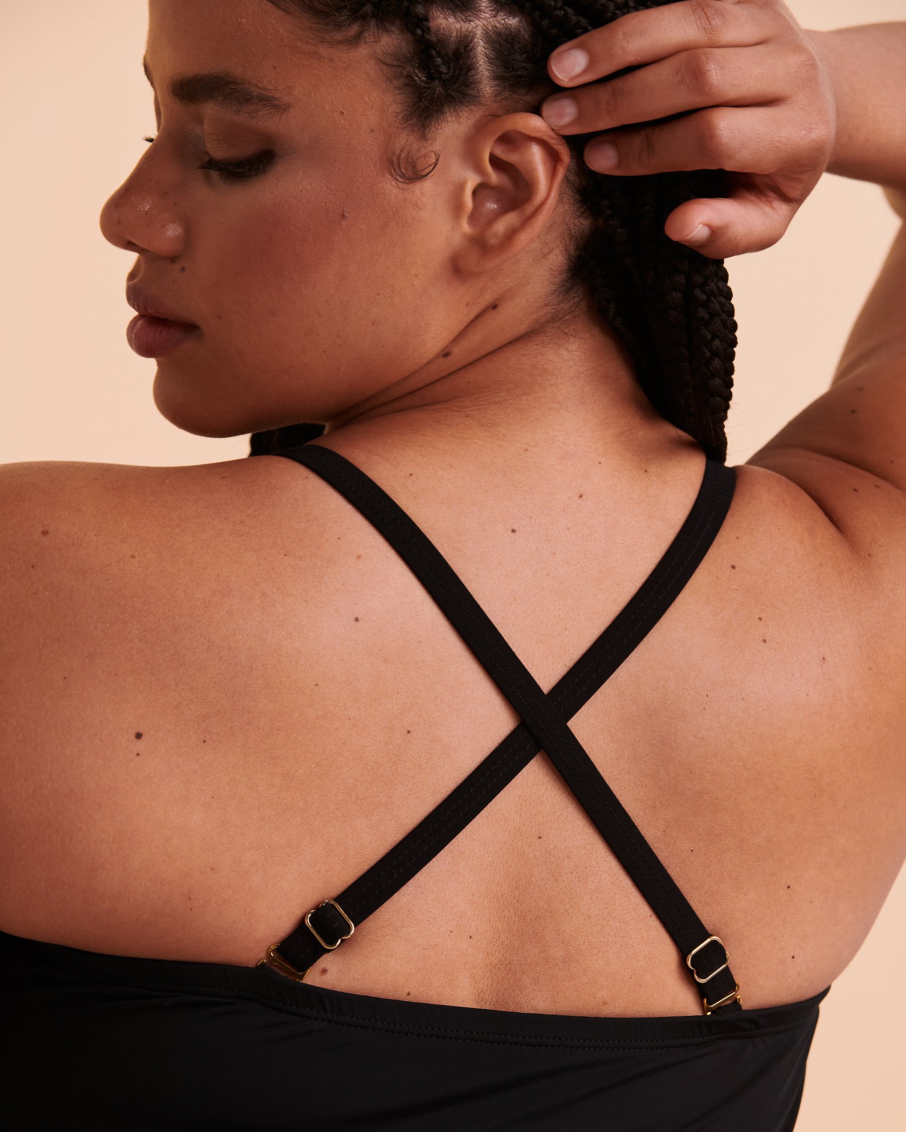 CHRISTINA ESSENTIALS Bandeau Tankini Top Black 30ZZ1180 - View3