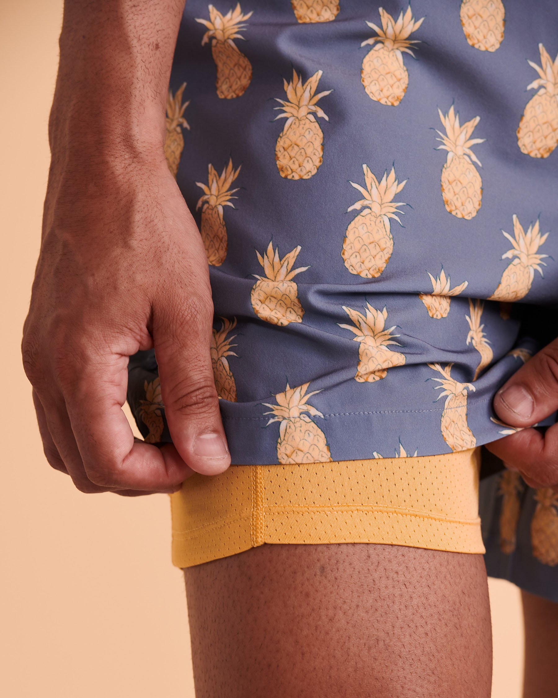 HAMABE Volley Swimsuit with Mesh Lining Pineapple 03100006 - View2