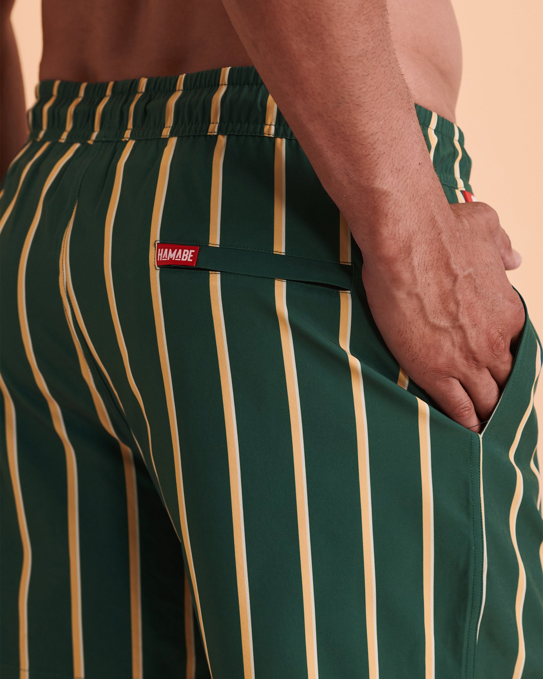 HAMABE Volley Swimsuit with Mesh Lining Stripes 03100006 - View5