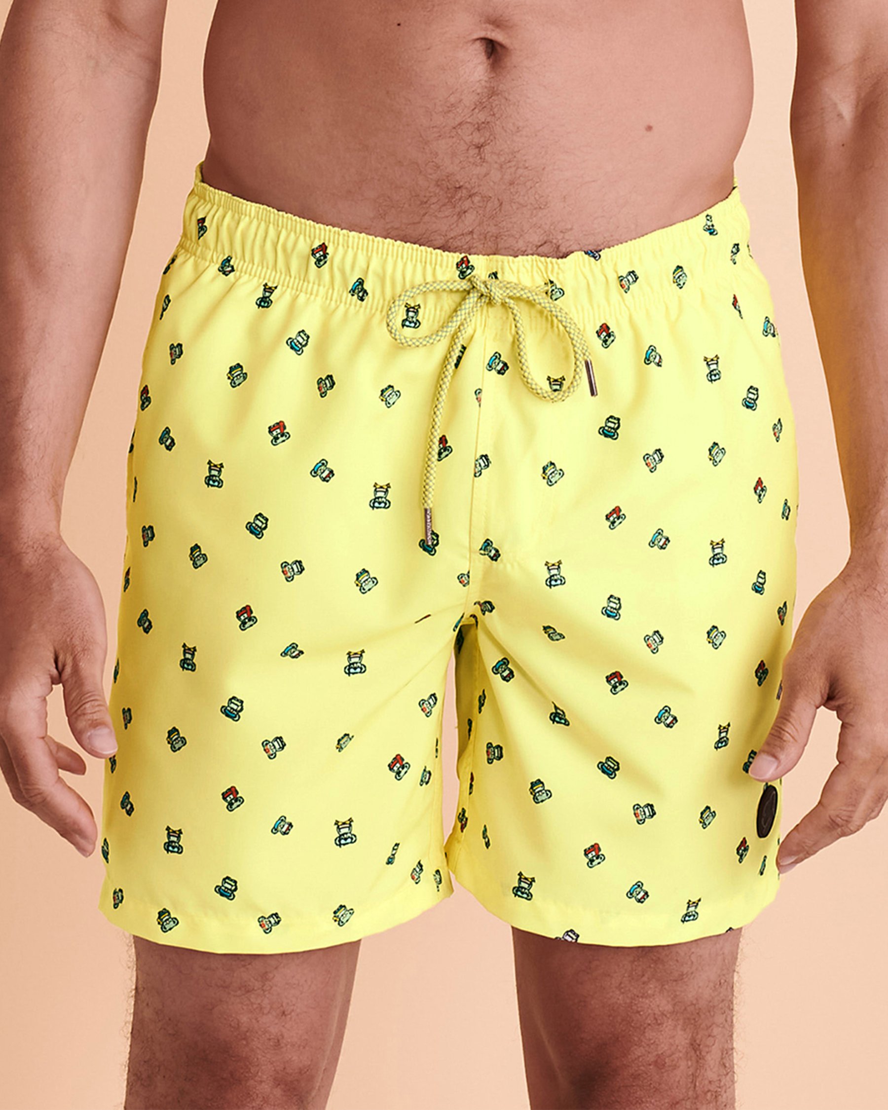 KUWALLA Maillot volley recyclé Lime KUL-SWIM02 - Voir1