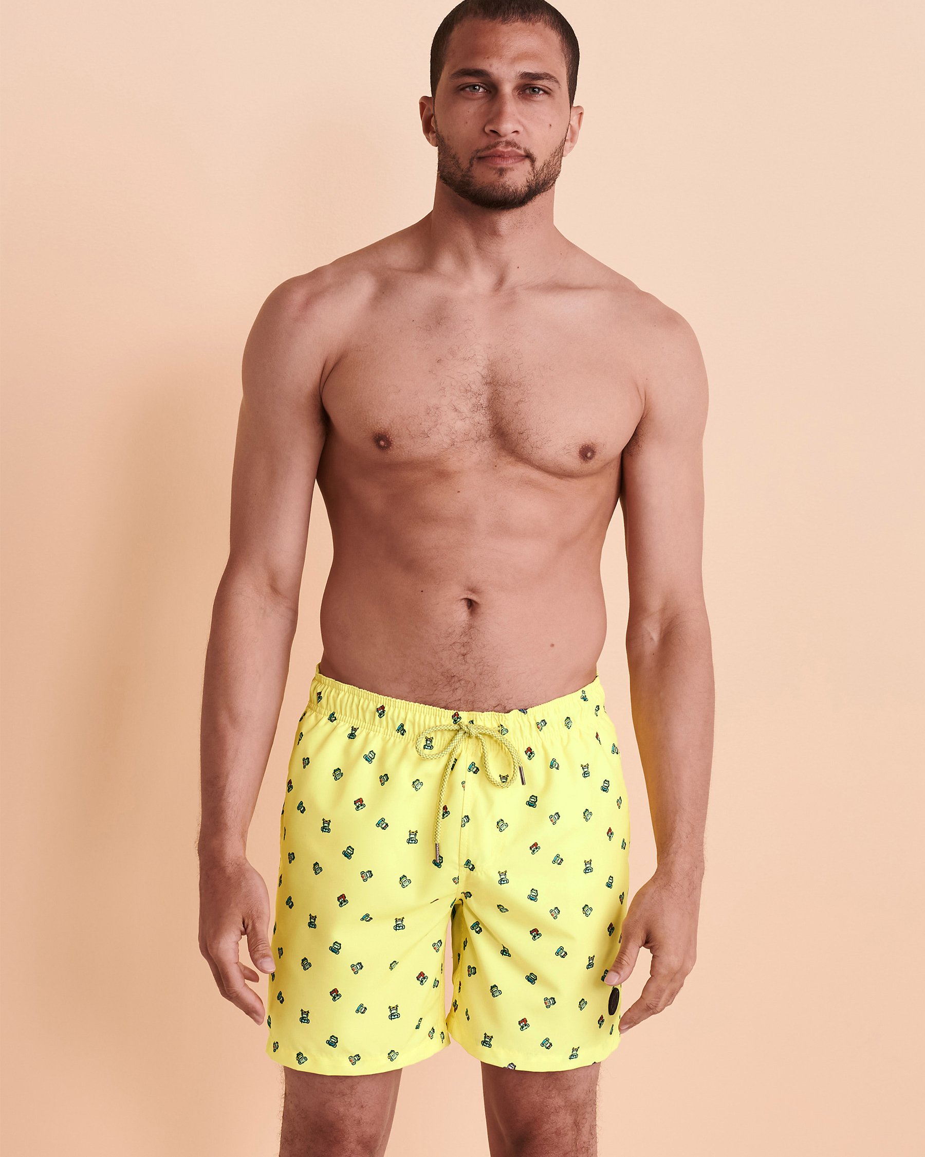 KUWALLA Maillot volley recyclé Lime KUL-SWIM02 - Voir4