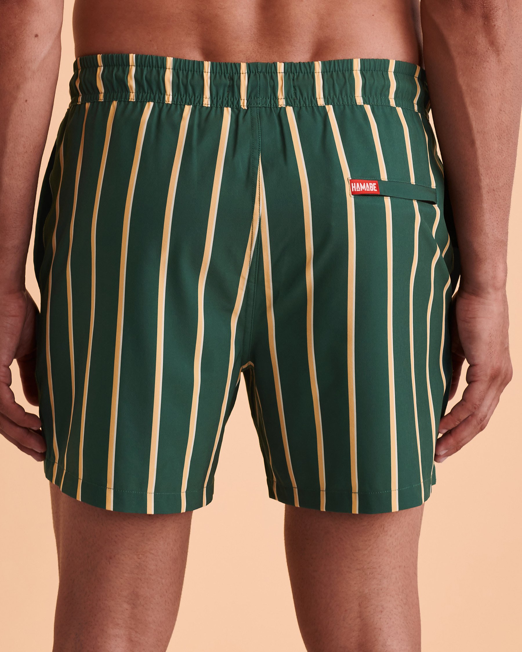 HAMABE Volley Swimsuit with Mesh Lining Stripes 03100006 - View4