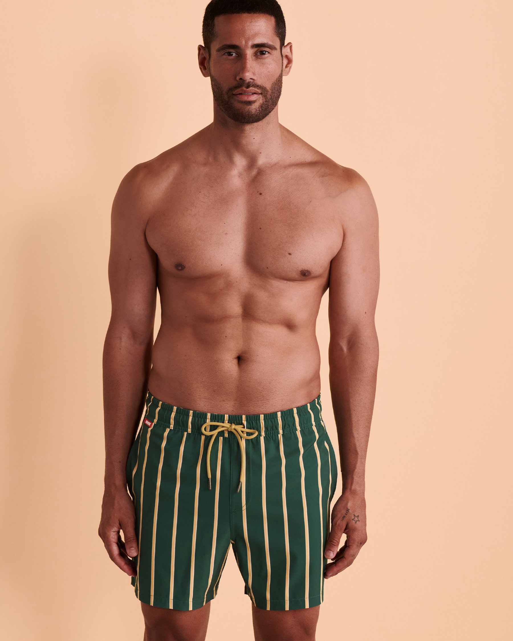 HAMABE Volley Swimsuit with Mesh Lining Stripes 03100006 - View6