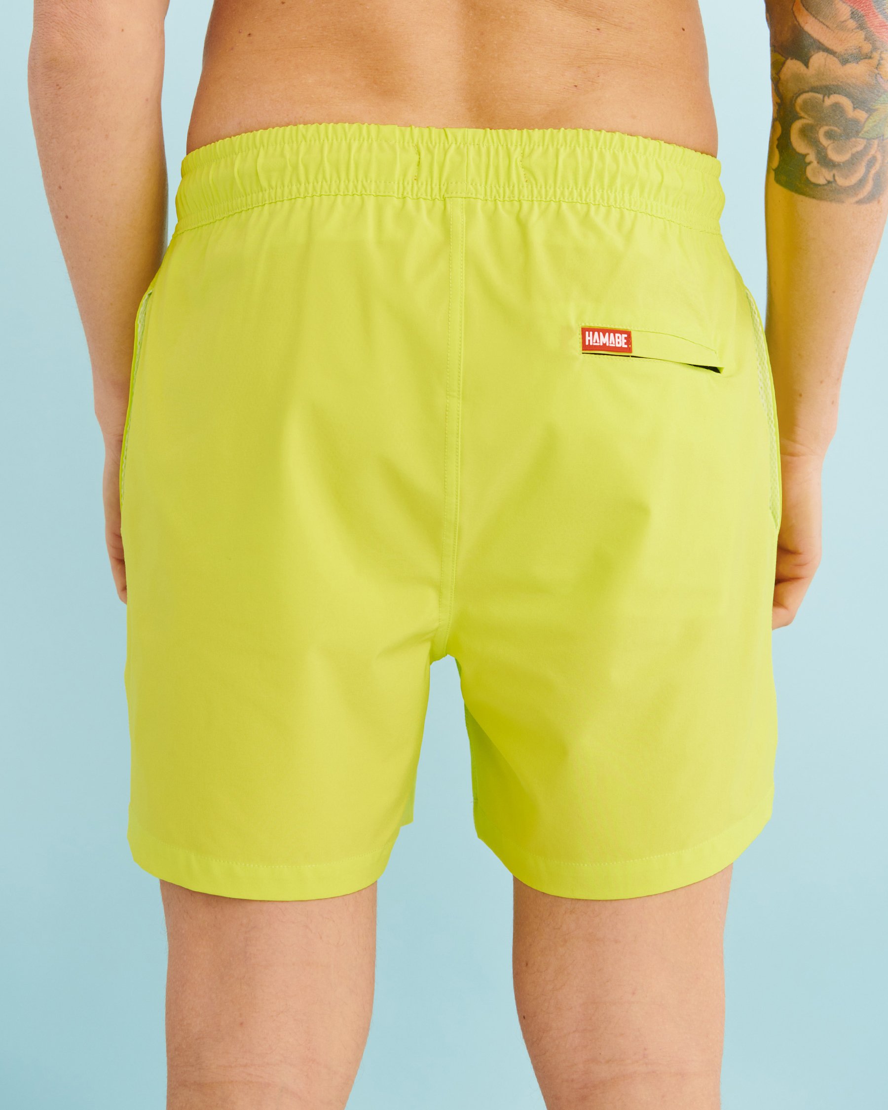 HAMABE Volley Swimsuit Lime 03100002 - View3