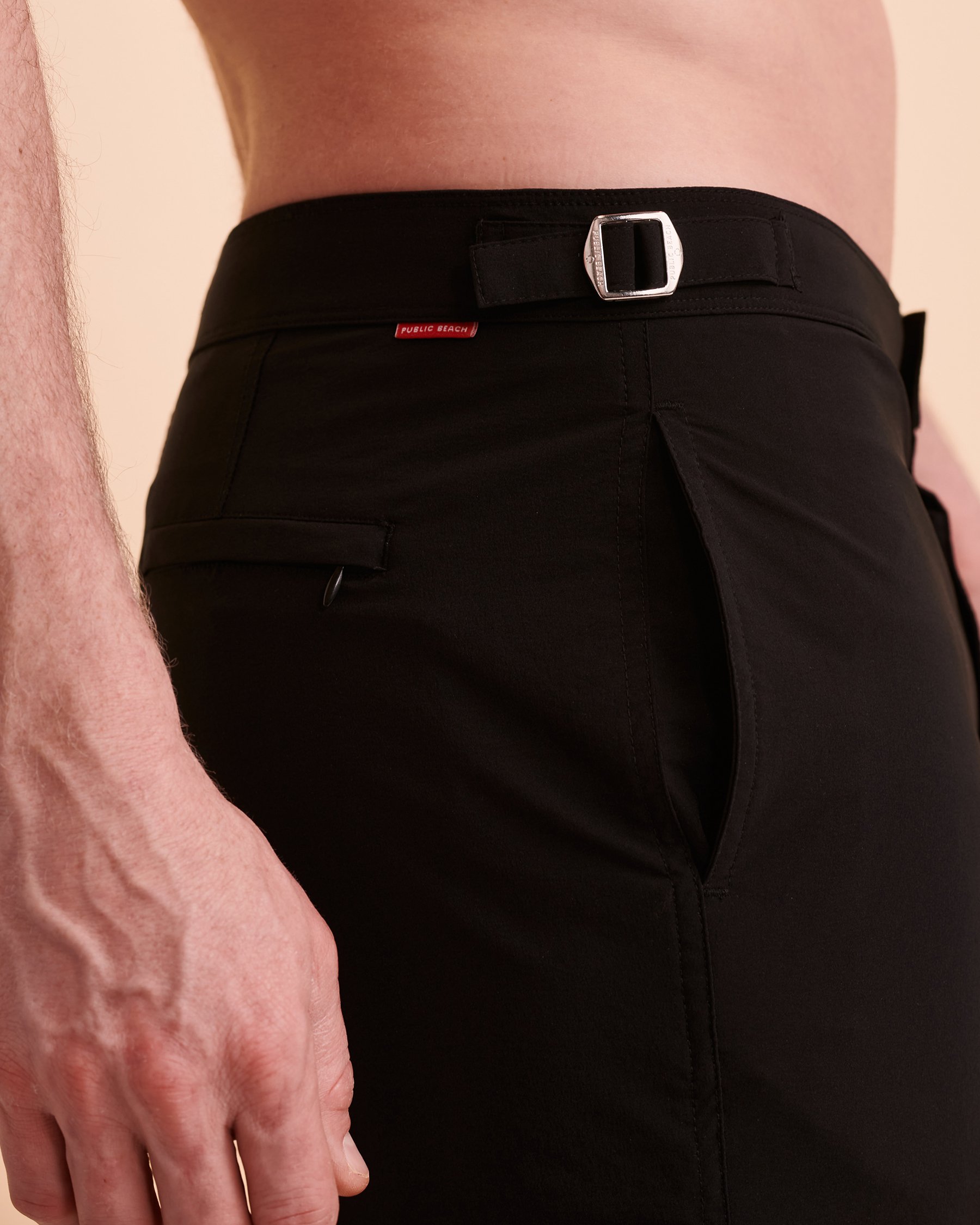 PUBLIC BEACH THE LIFEGUARD Swim Trunk Black PB4602BIK - View4