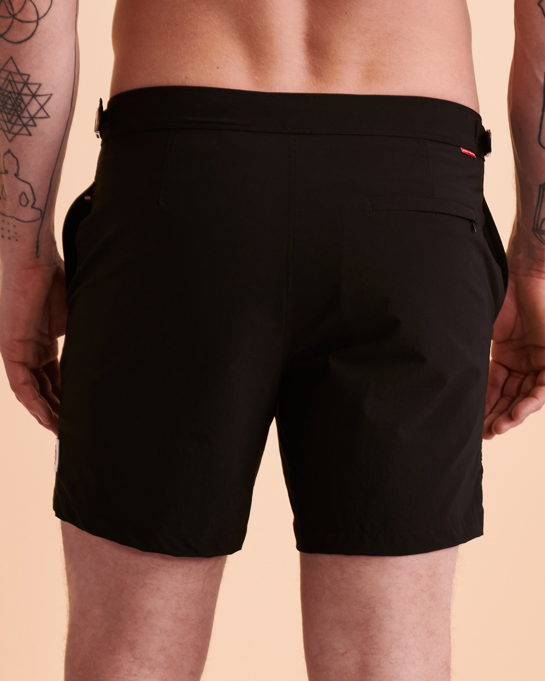 PUBLIC BEACH THE LIFEGUARD Swim Trunk Black PB4602BIK - View3