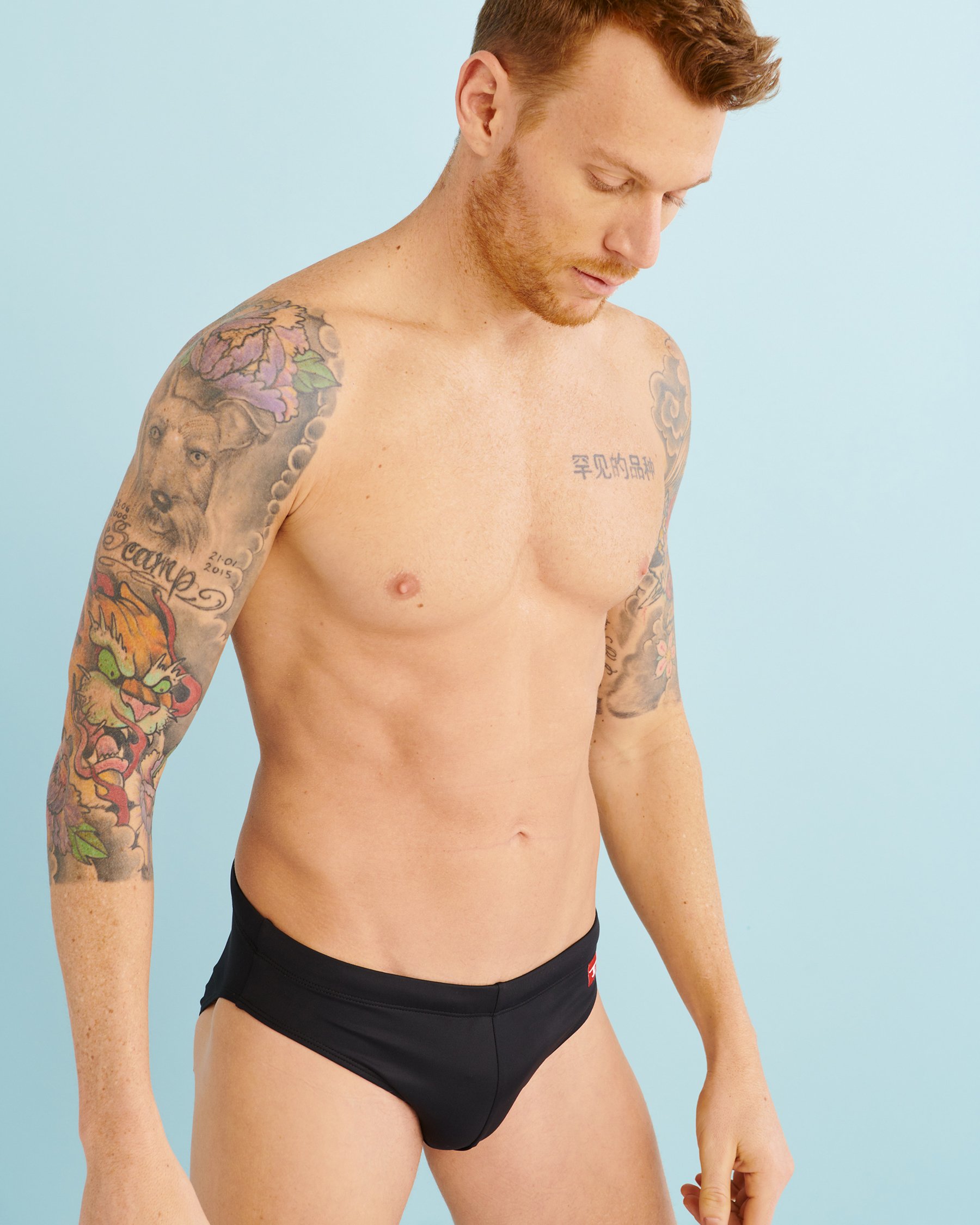 DIESEL Boxer Swimsuit Black 00SMNQ0JEAX - View6