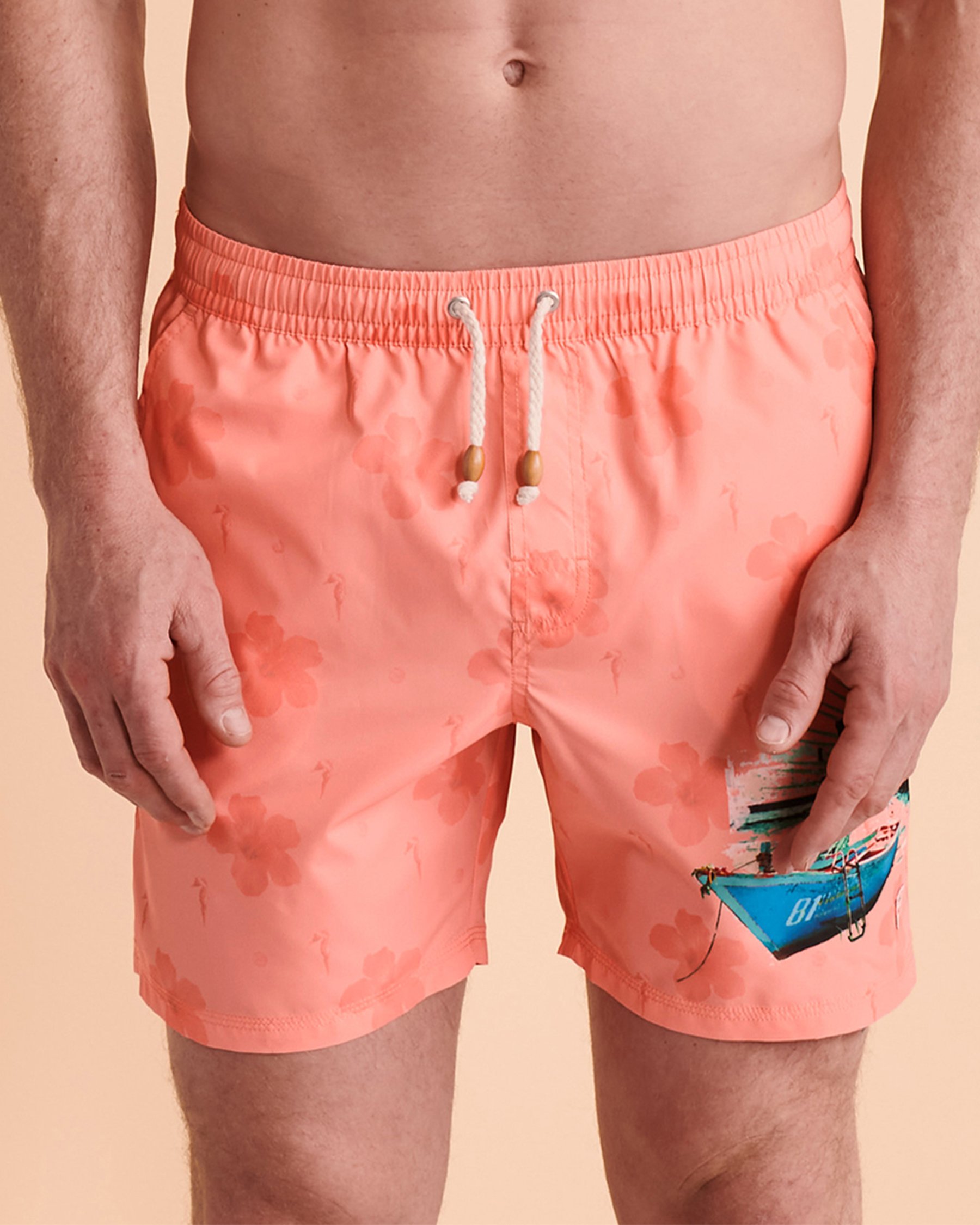 GUESS Maillot volley PAINTING Imprimé rose F2GT28TEL60 - Voir4