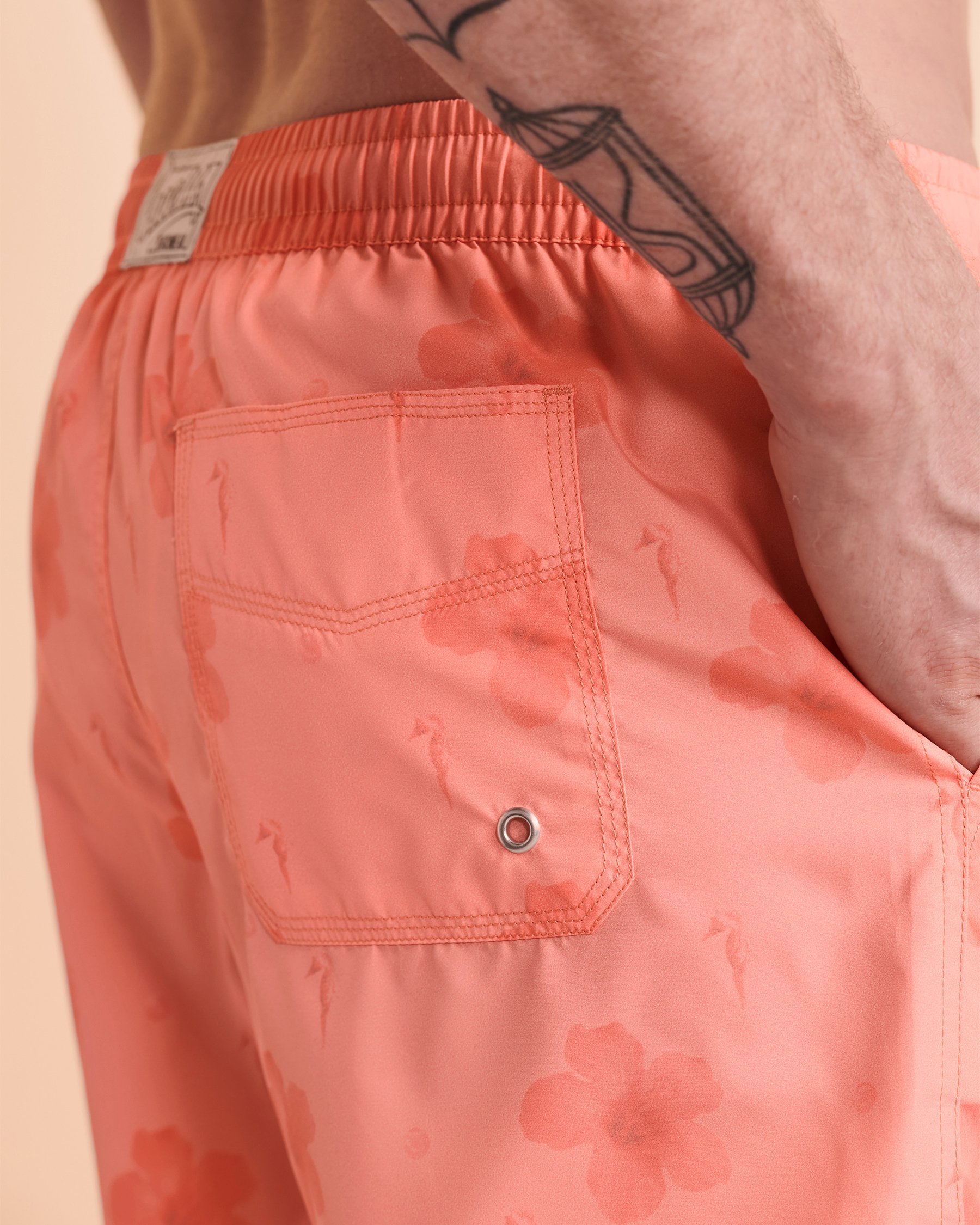 GUESS PAINTING Volley Swimsuit Pink print F2GT28TEL60 - View3