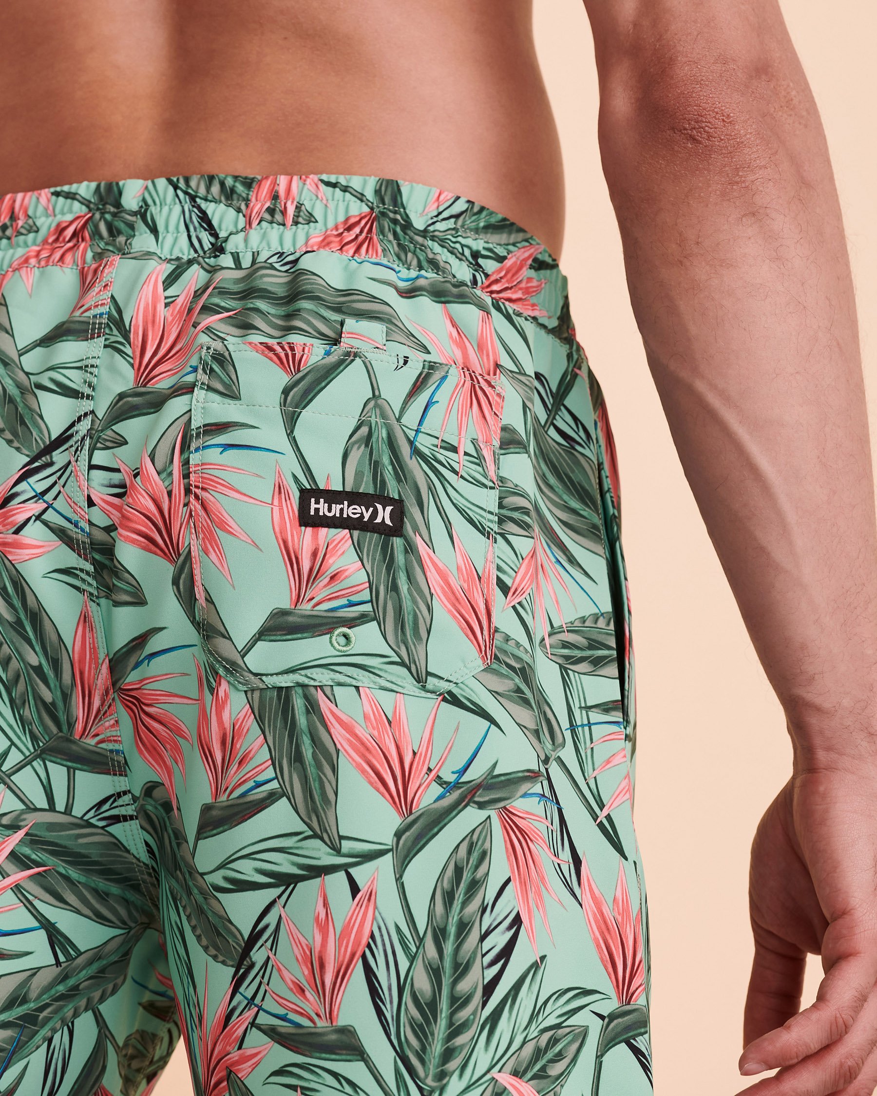 HURLEY CANNONBALL Volley Swimsuit Tropical print MBS0011030 - View3