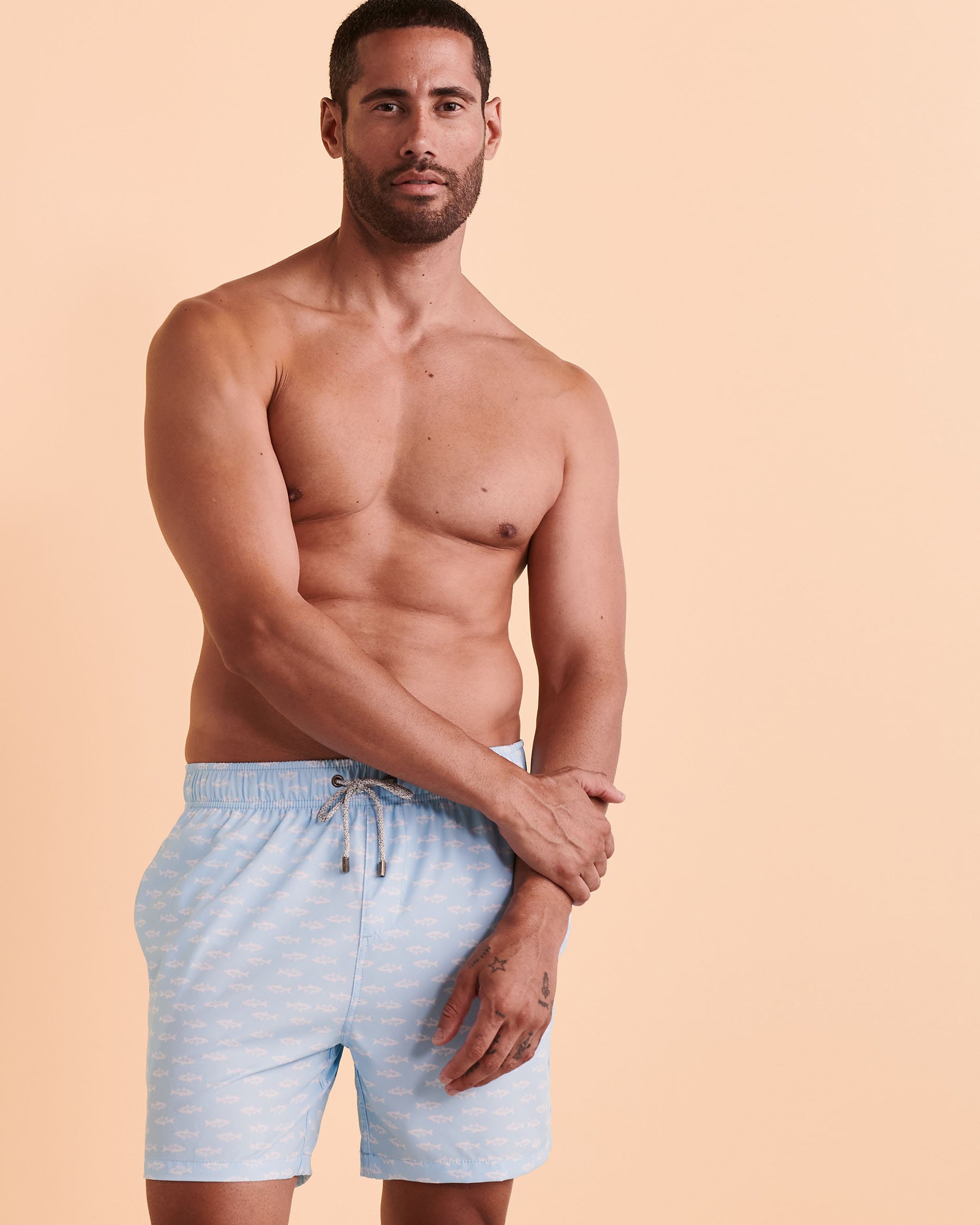 VINTAGE SUMMER Volley Swimsuit Light blue V70511 - View4