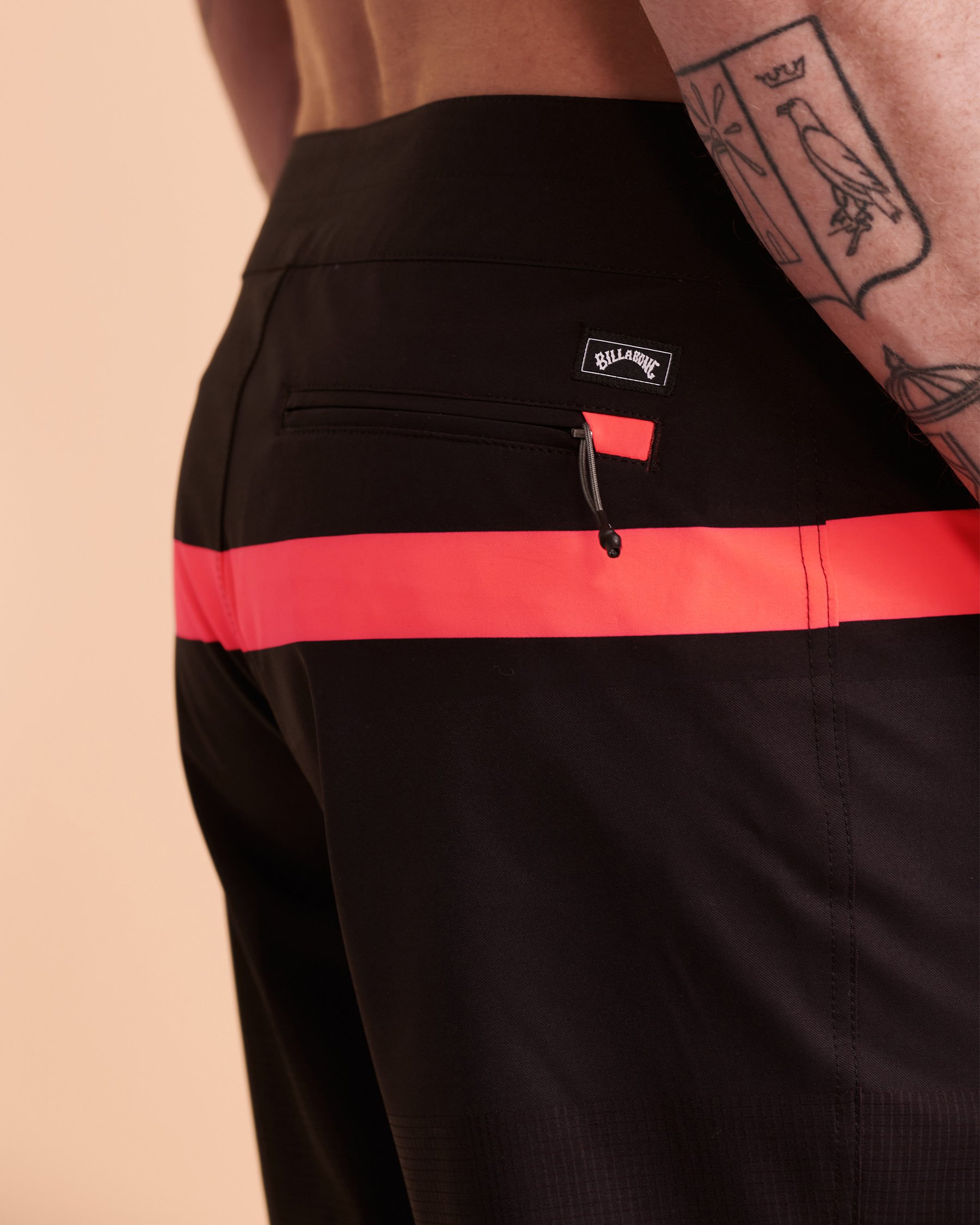 BILLABONG MOMENTUM AIRLITE Boardshort Swimsuit Black and red ABYBS00325 - View3