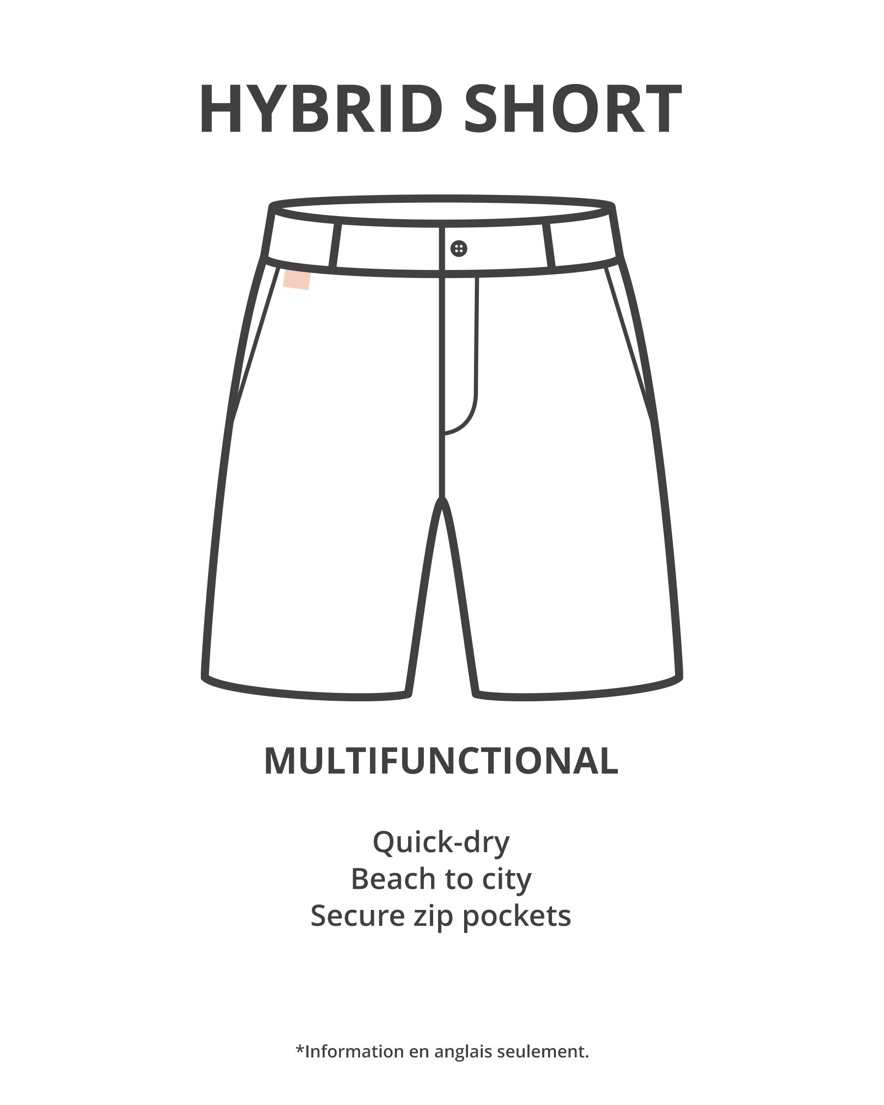HAMABE Hybrid Shorts Light Khaki 03100038 - View10