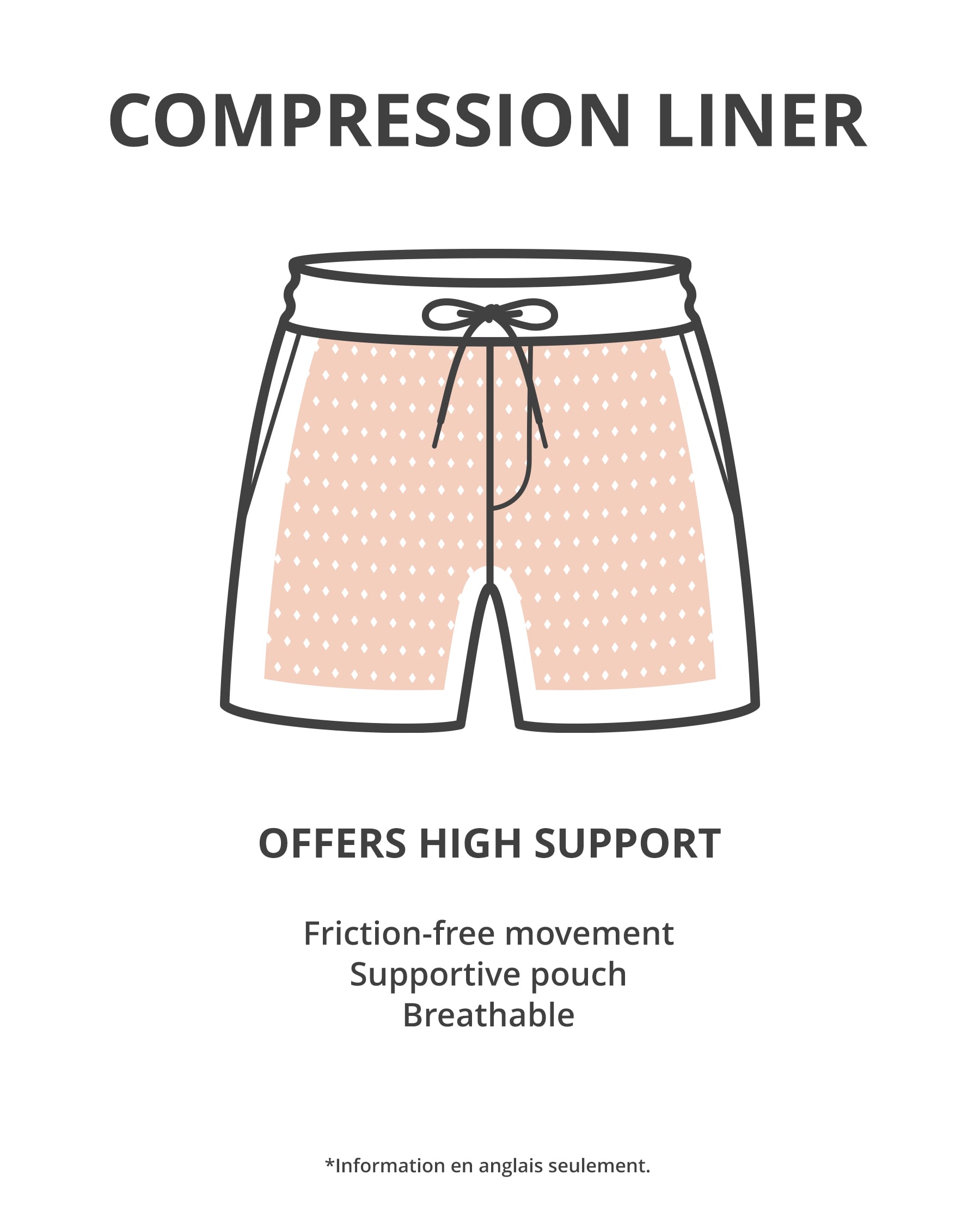HAMABE Compression Liner Volley Swimsuit Coral Pink 03100070 - View7