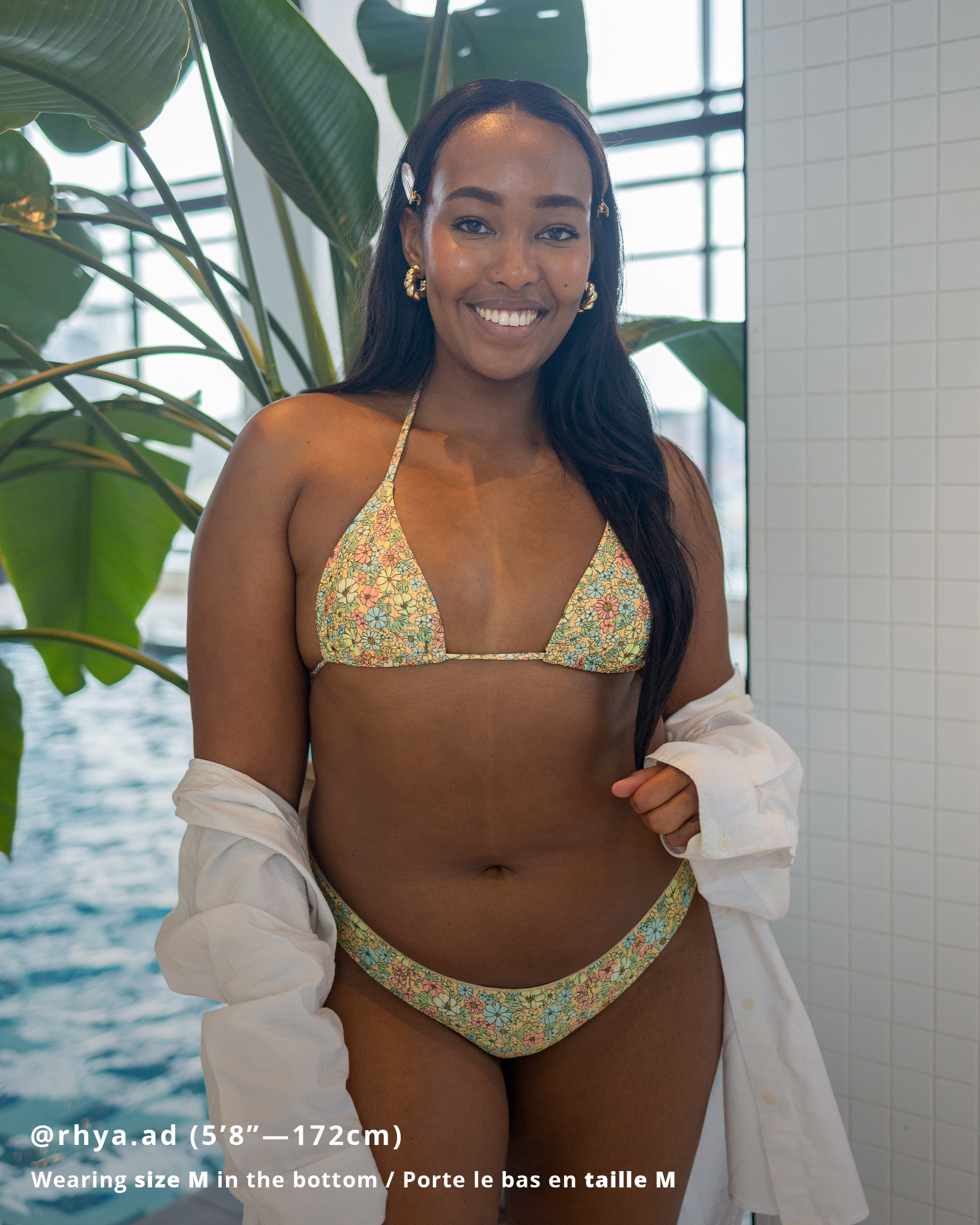 RIP CURL Sea of Dreams Cheeky Bikini Bottom Floral 0HOWSW - View2