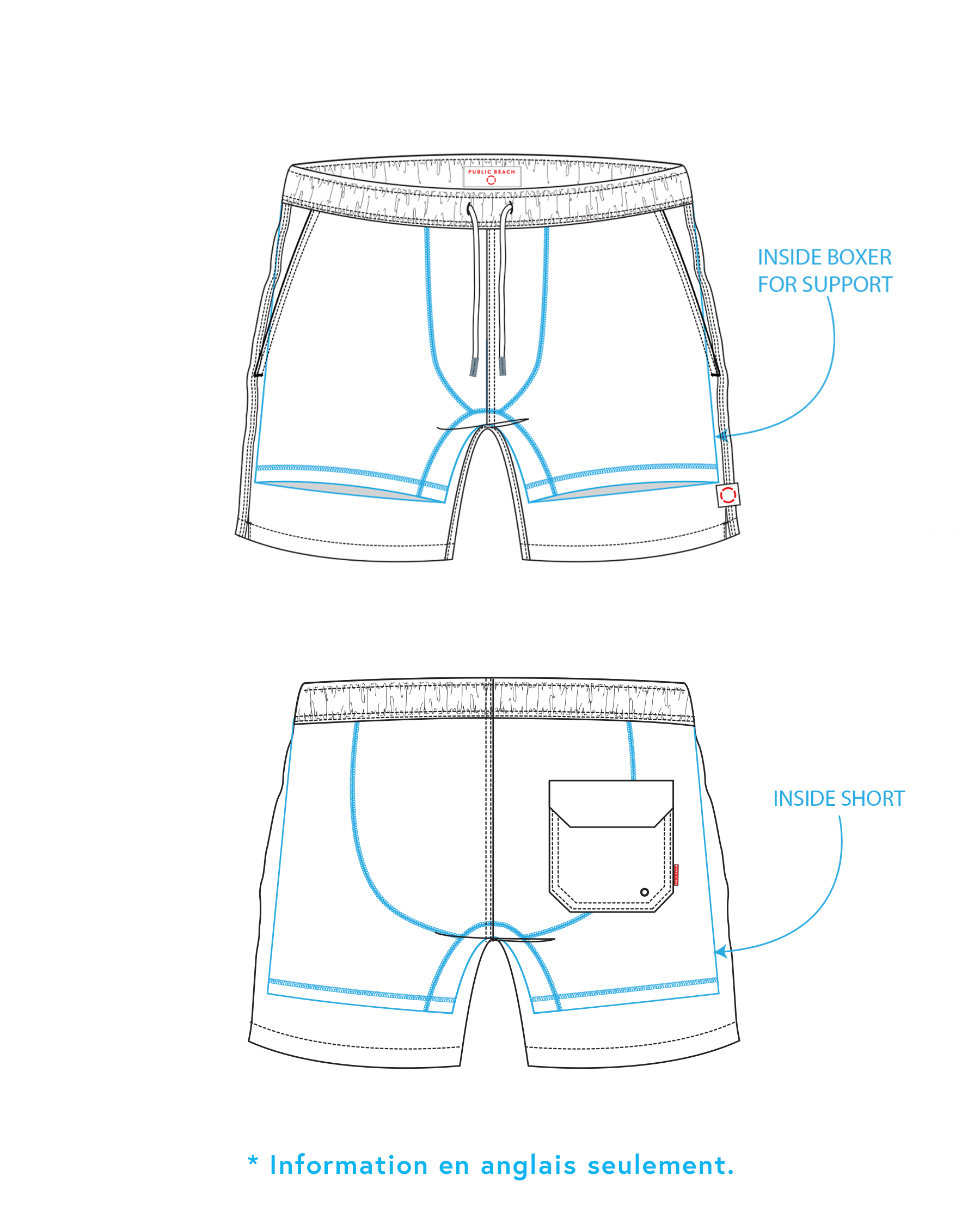 PUBLIC BEACH HYPNOTICAL Trunk Black PB4648BIK - View8