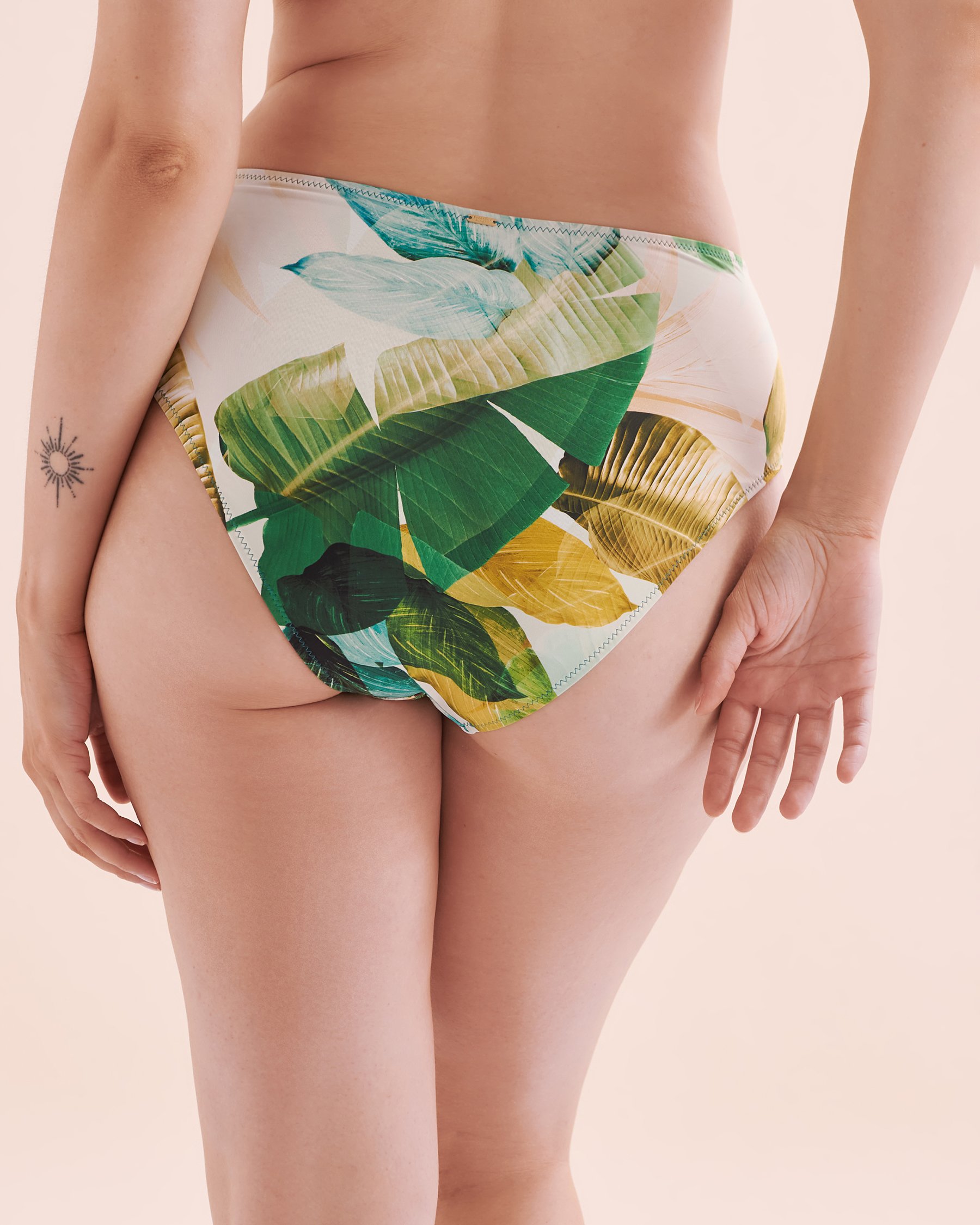 EVERYDAY SUNDAY Pacific Jungle High Waist Bikini Bottom Tropical print ESBEAW00866A - View2
