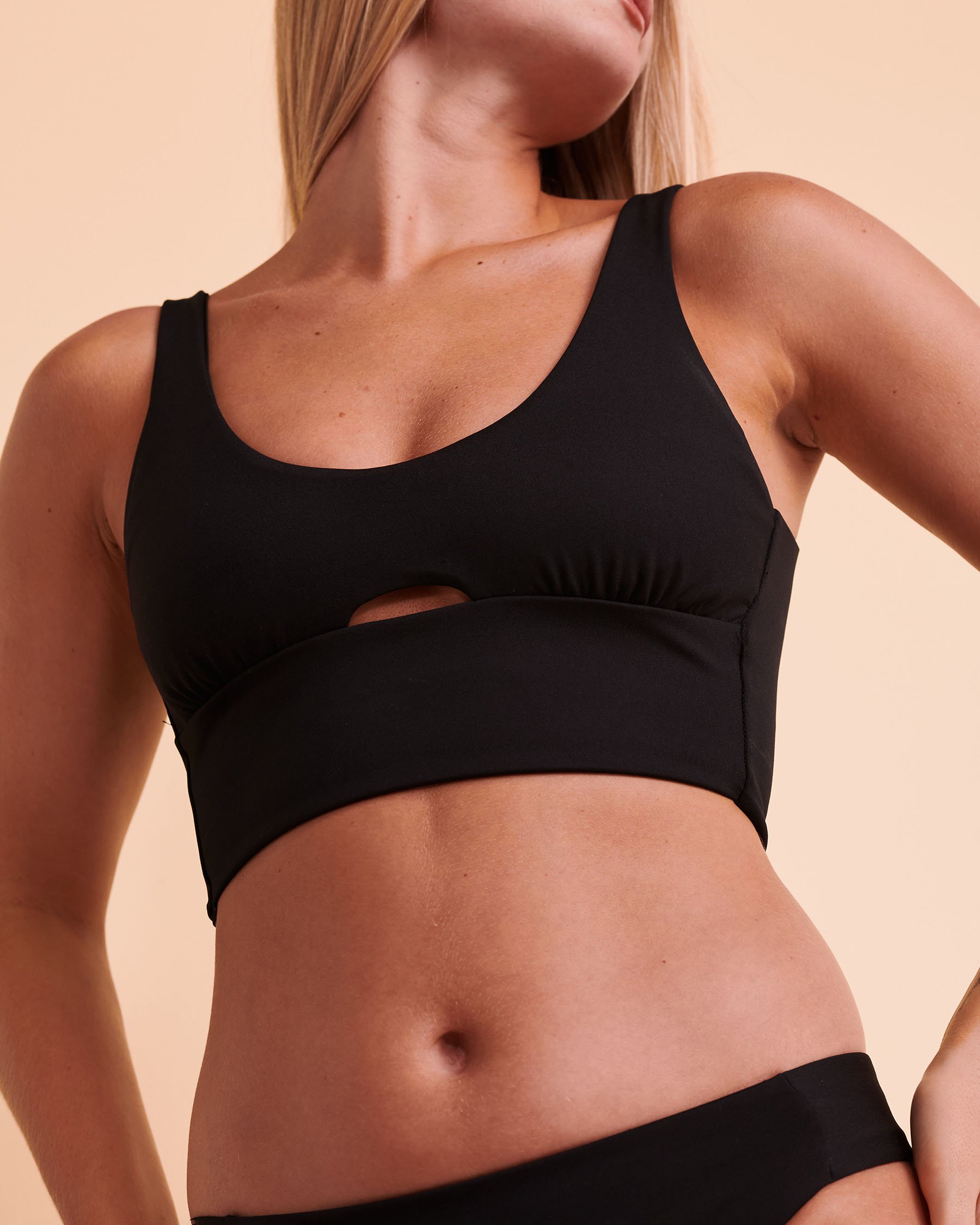 HURLEY MAX SOLID Bralette Bikini Top Black HT1168 - View3