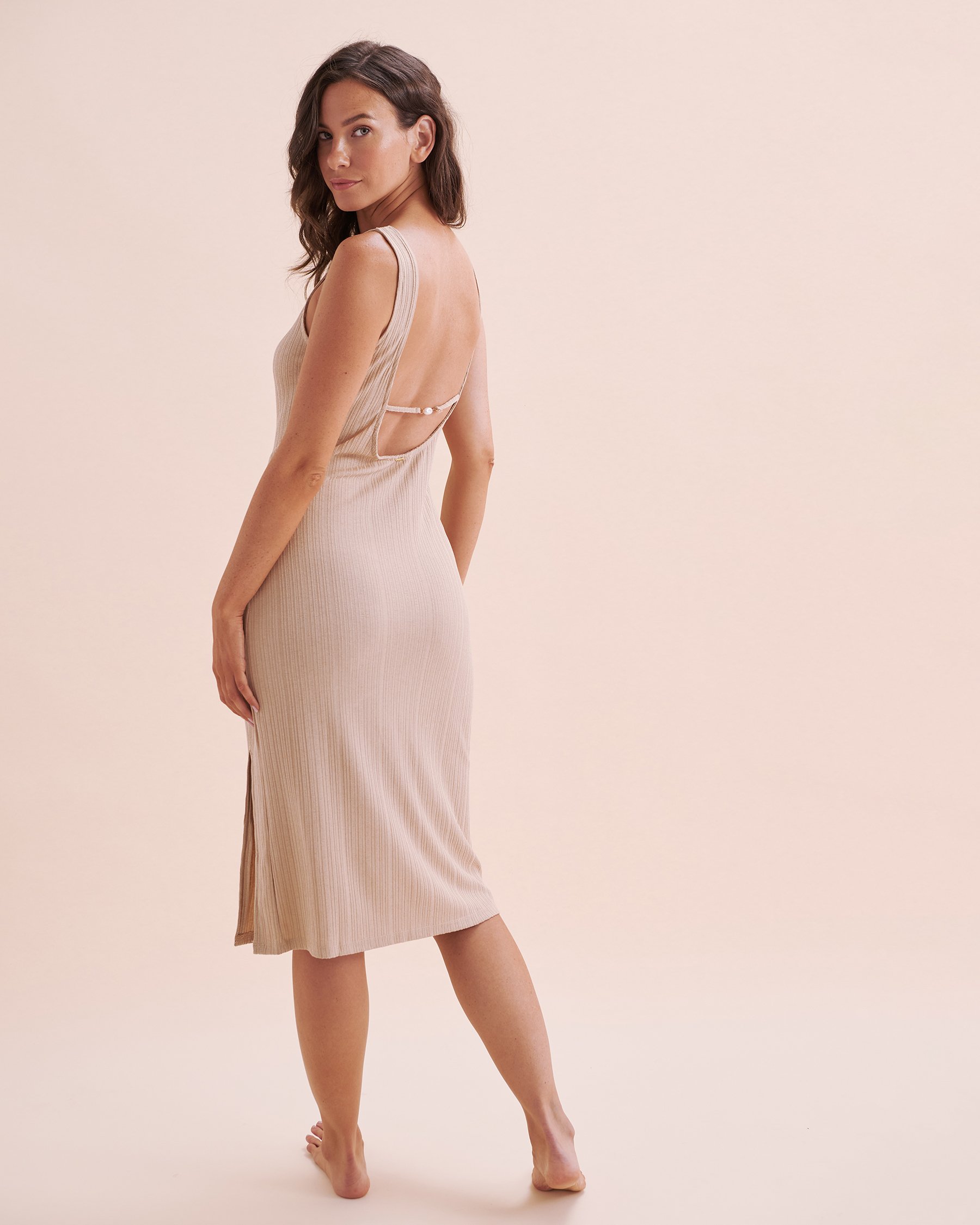 EVERYDAY SUNDAY Robe couvre-maillot dos ouvert Champ de blé ESBEAW04303 - View2