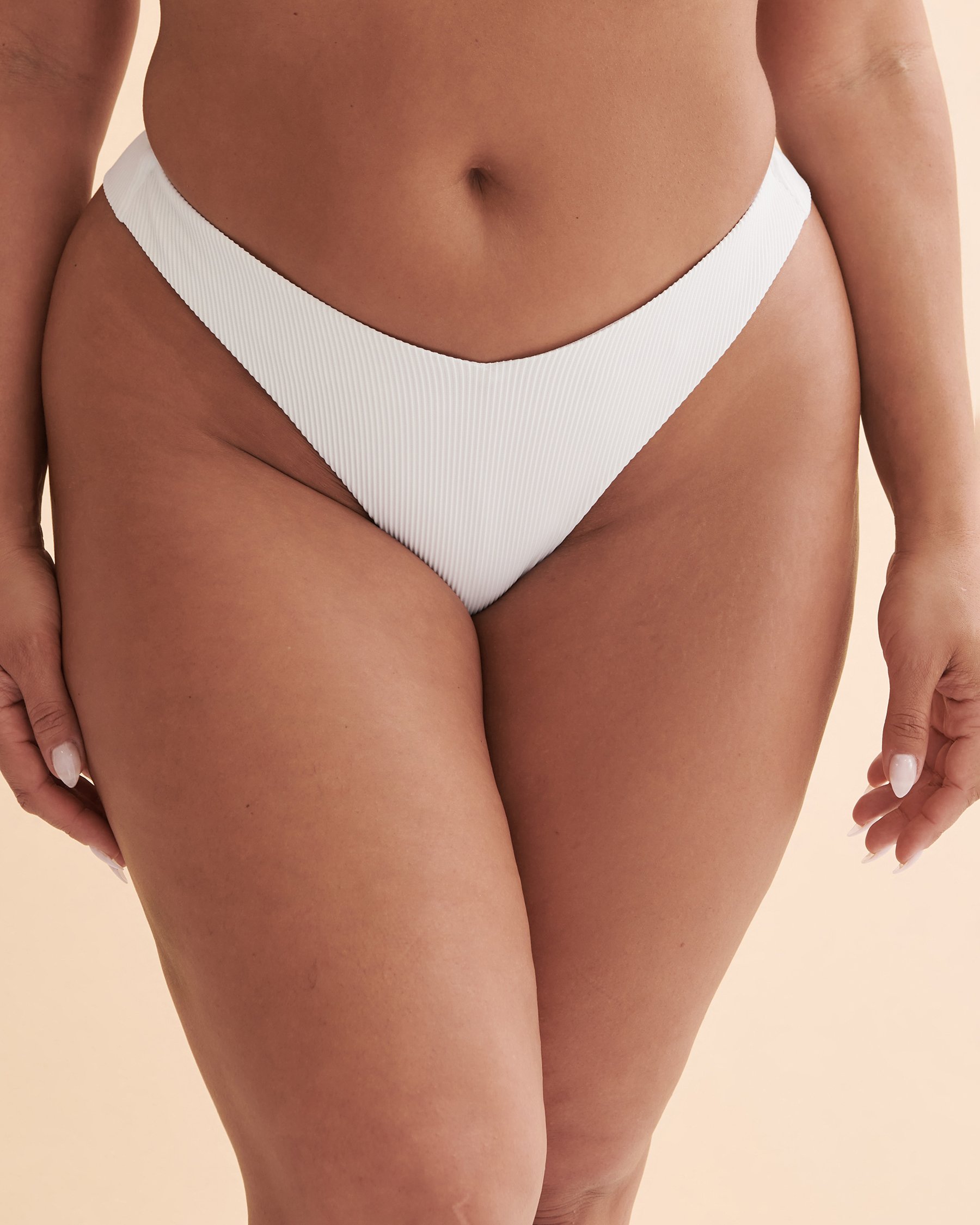 ROXY Bas de bikini échancré RIB ROXY LOVE Blanc brillant ERJX404434 - View1
