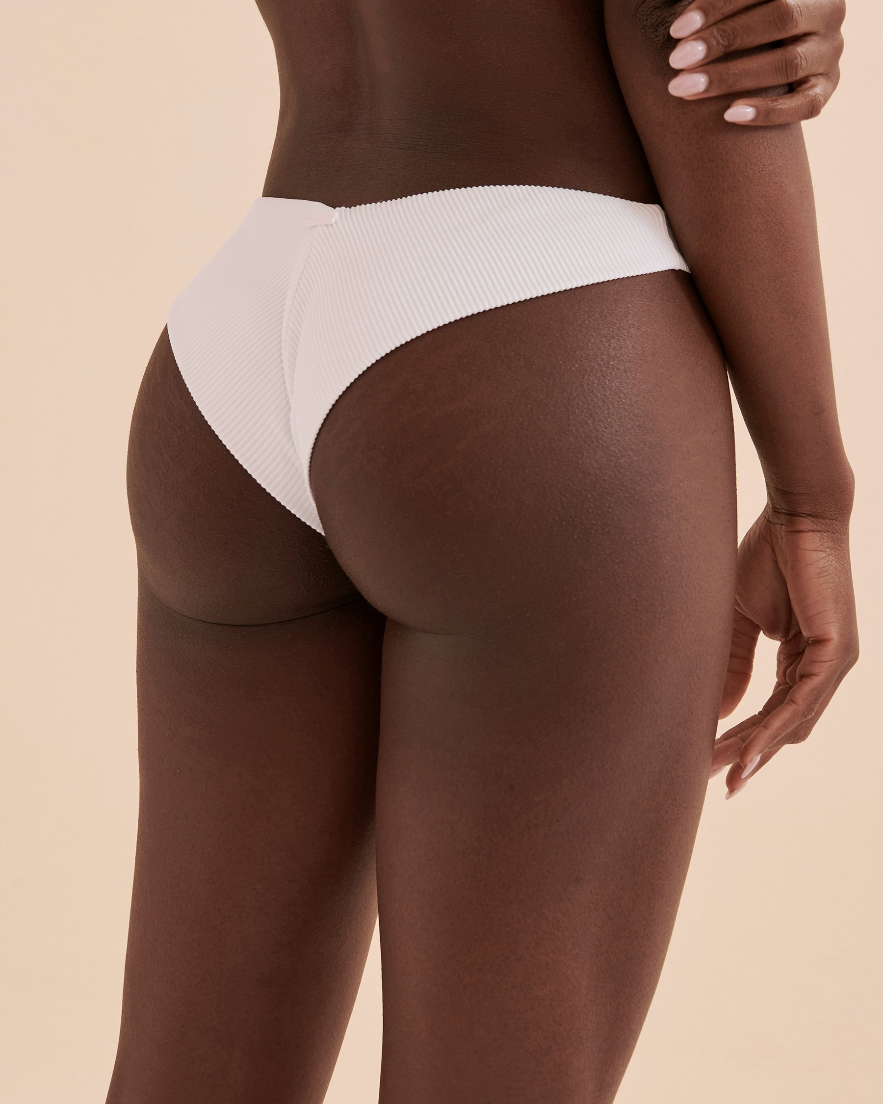 ROXY Bas de bikini échancré RIB ROXY LOVE Blanc brillant ERJX404434 - Voir7