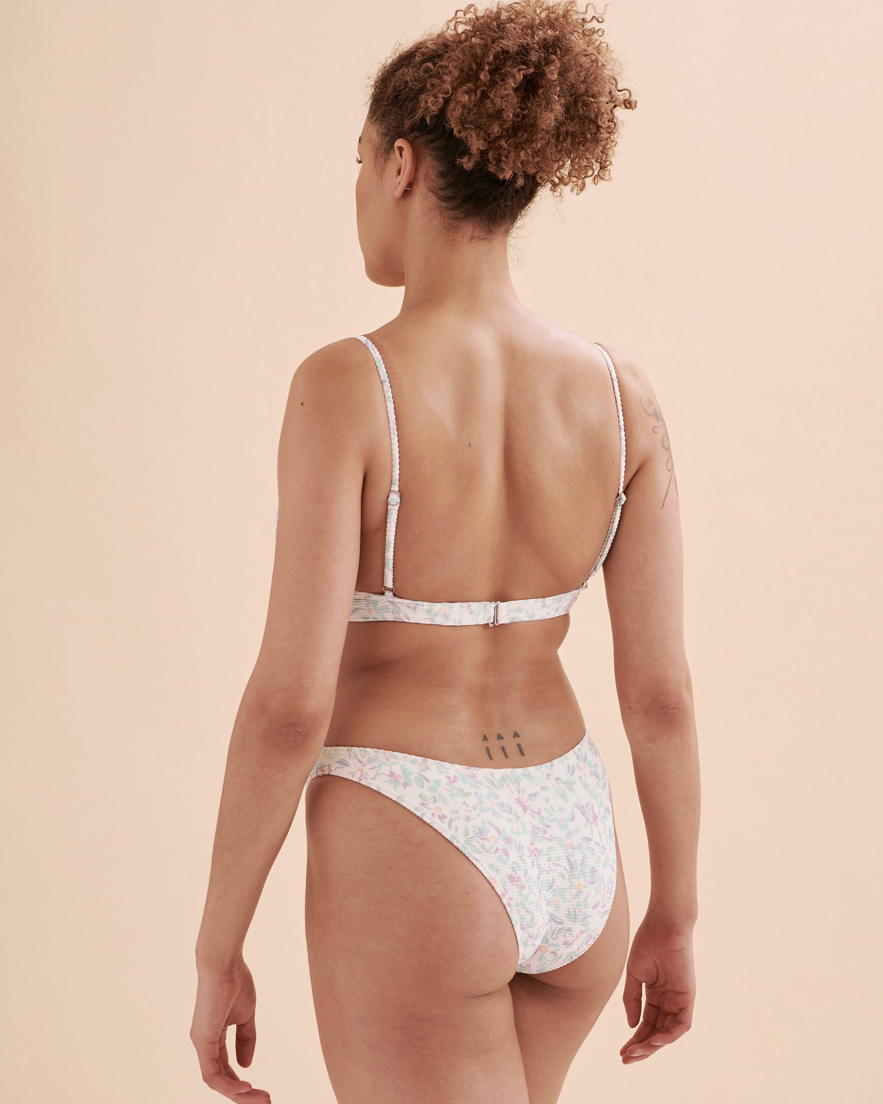BILLABONG Haut de bikini plongeant Sweet Oasis Tanlines Imprimé pastel ABJX300727 - Voir6