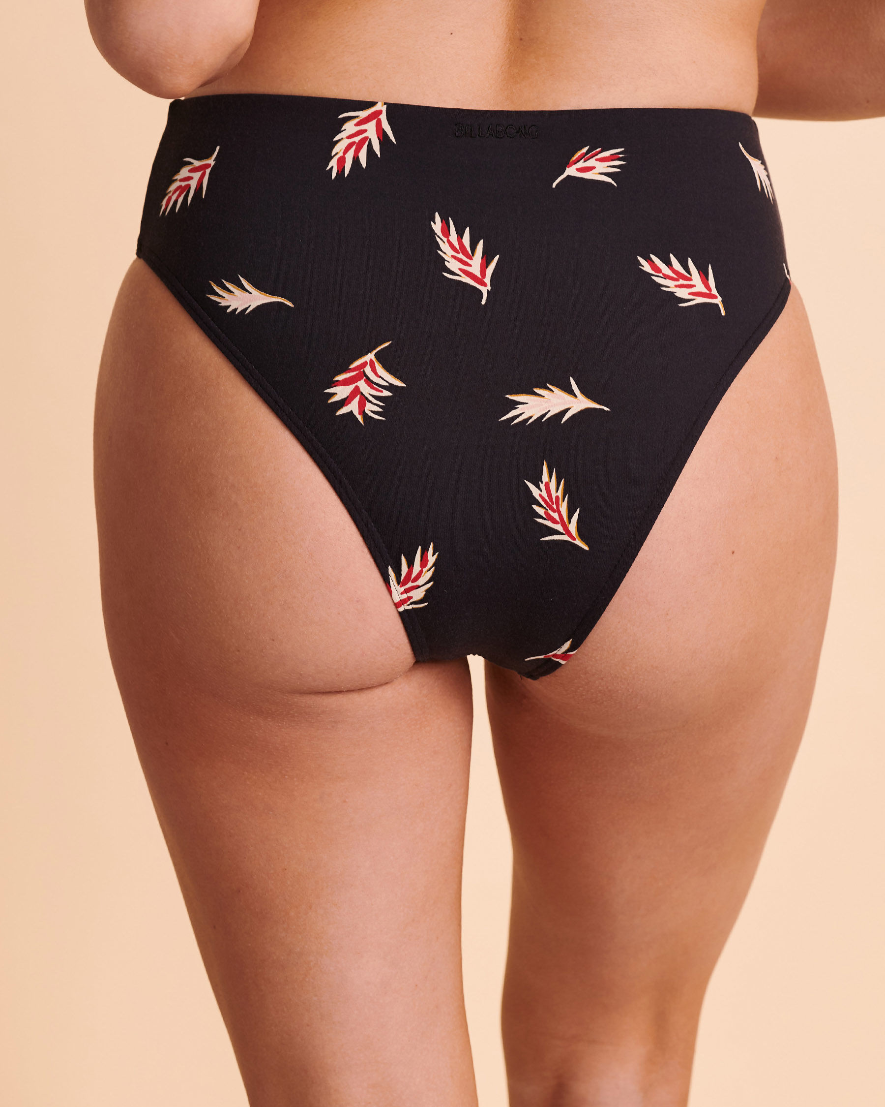 BILLABONG FALLING LIGHT High Waist Bikini Bottom Black and Print ABJX400125 - View2