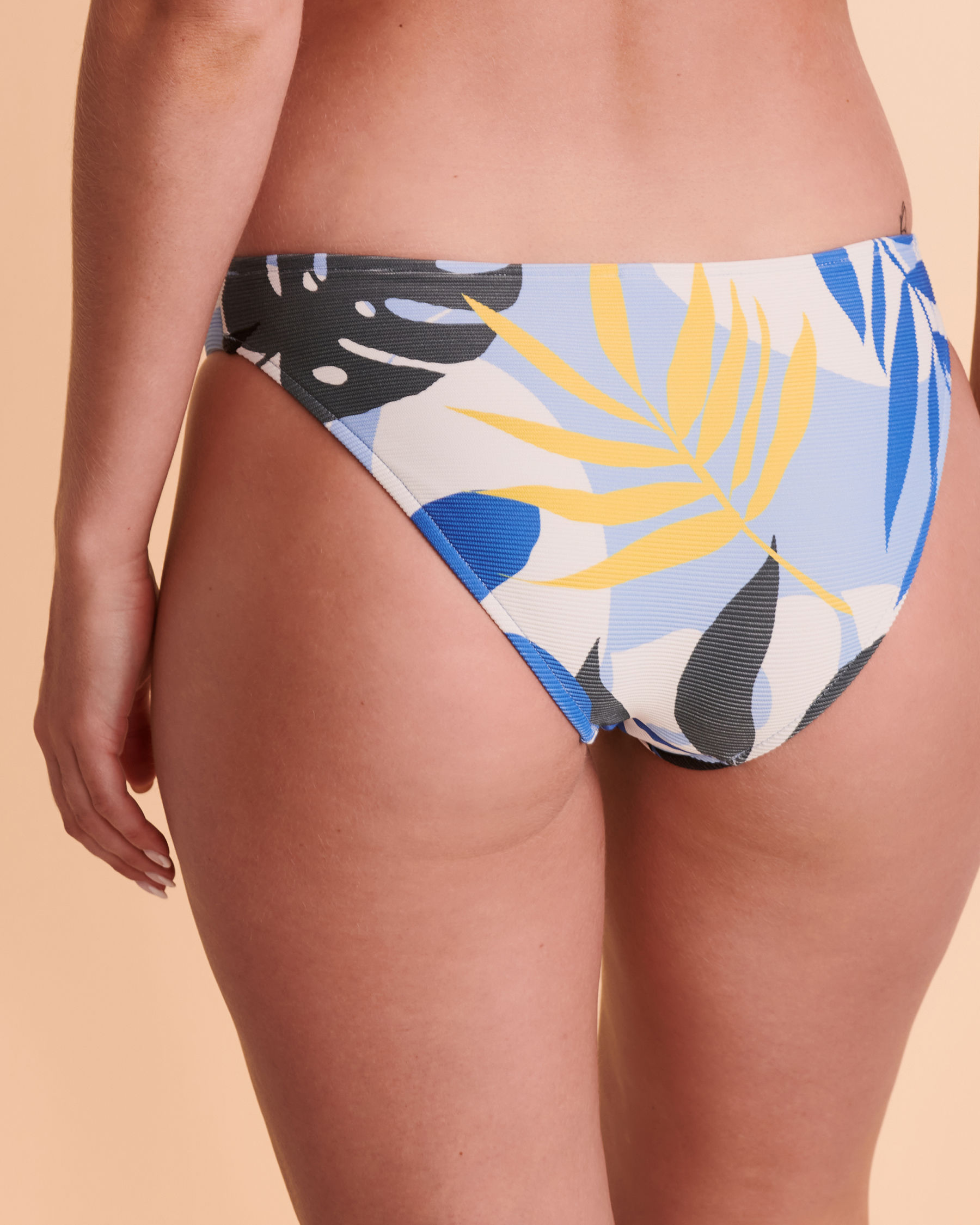 SEAFOLLY IN THE JUNGLE Hipster Bikini Bottom Blue print 40054-824 - View2