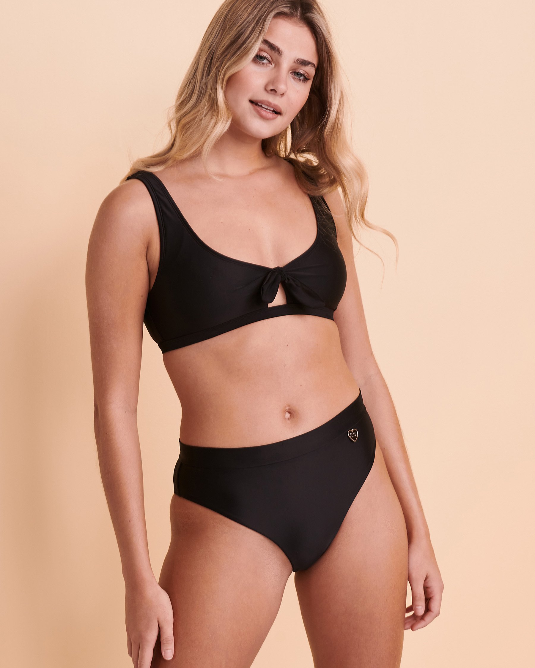 BODY GLOVE SMOOTHIES Marlee High Waist Bikini Bottom Black 39506150 - View4