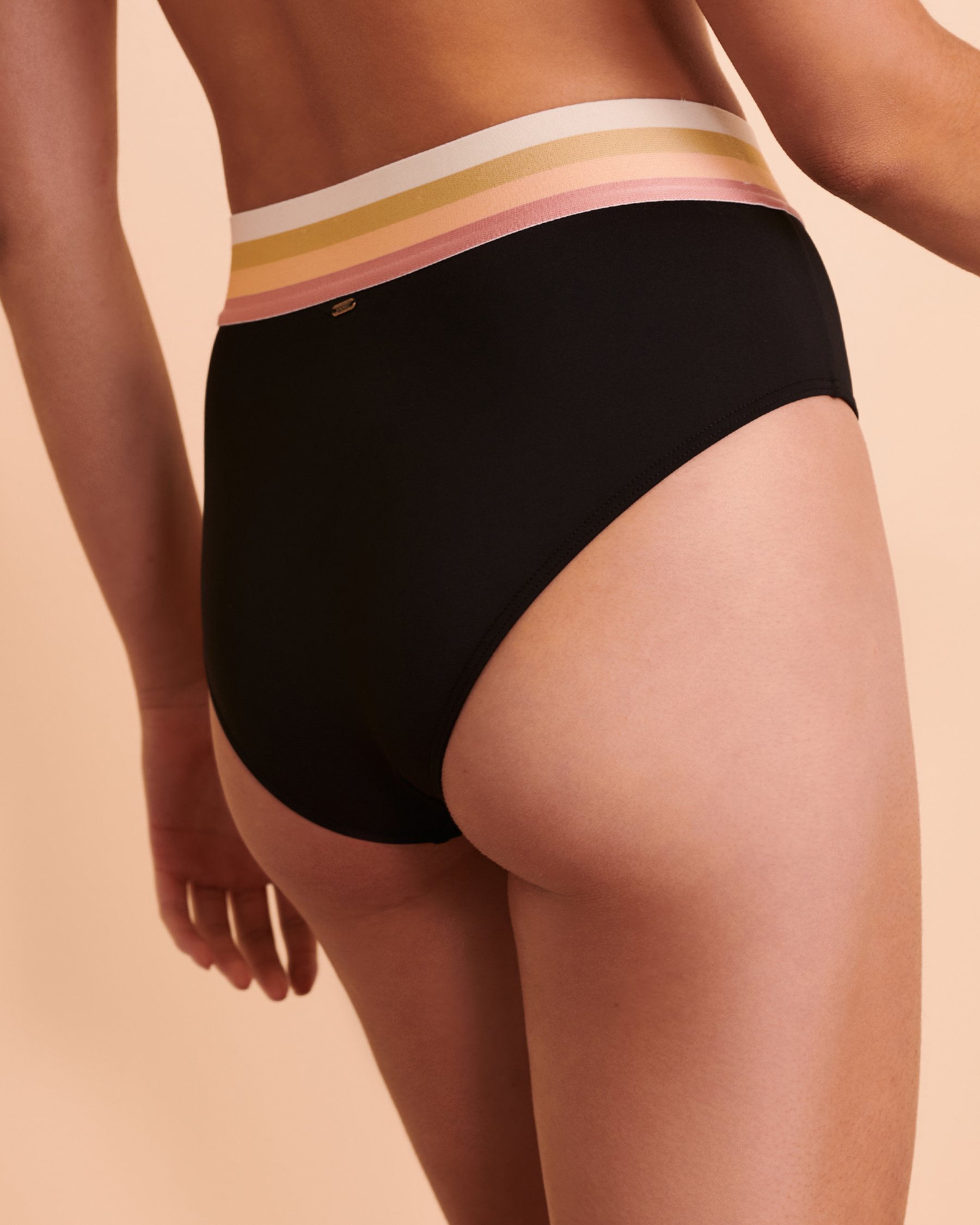 RIP CURL Bas de bikini taille haute BEACH BOTANICA Noir GSIVD8 - Voir3