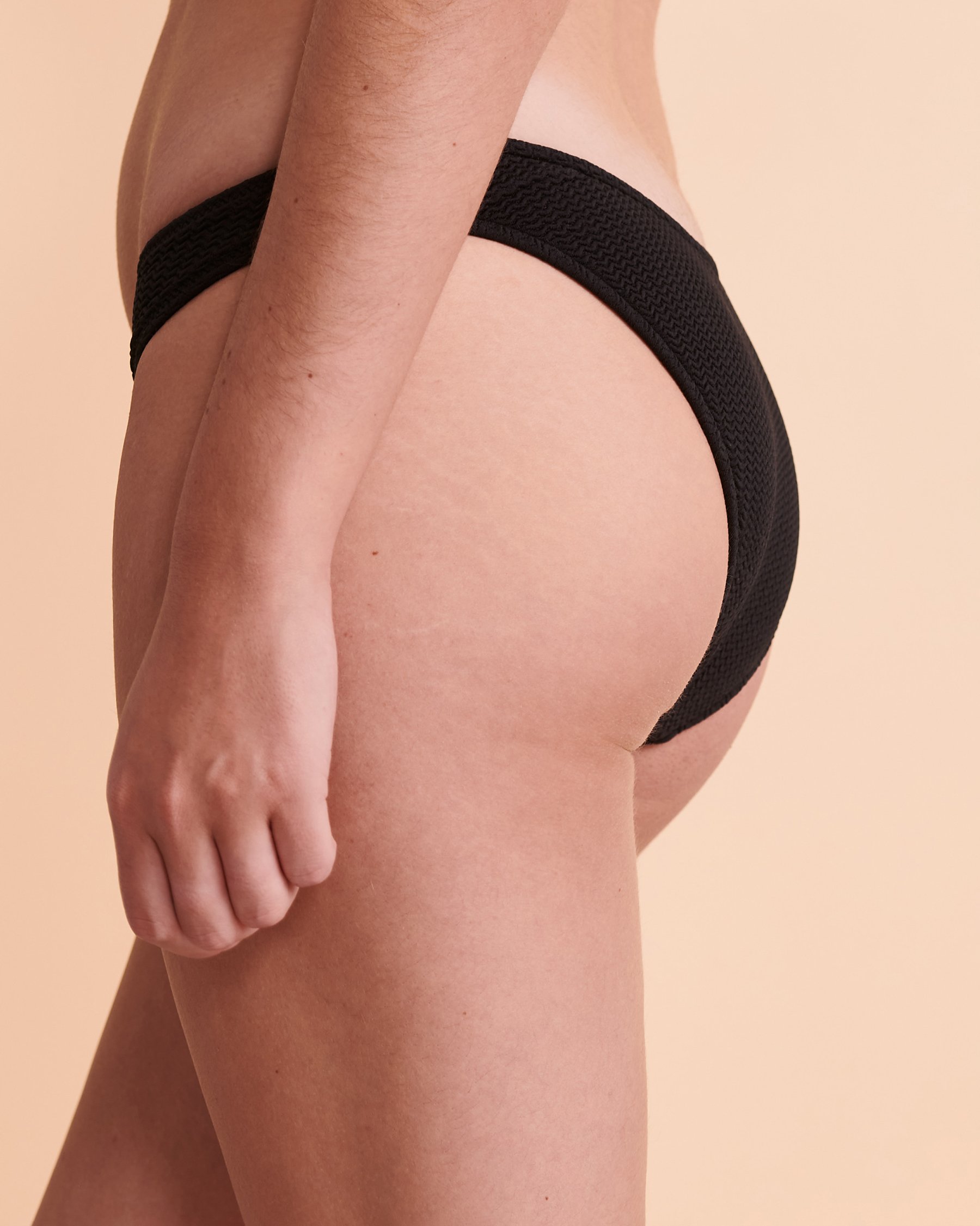 SEAFOLLY Bas de bikini jambe haute SEA DIVE Noir 40305-861 - Voir3