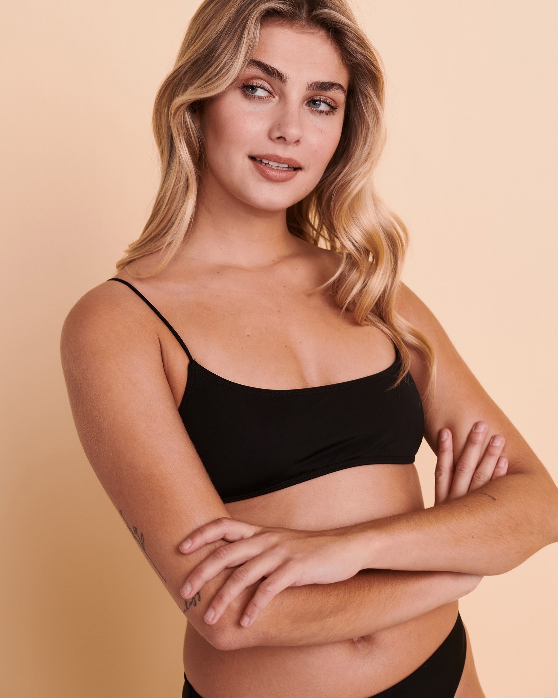 BILLABONG SOL SEARCHER Bralette Bikini Top Black ABJX300236 - View4