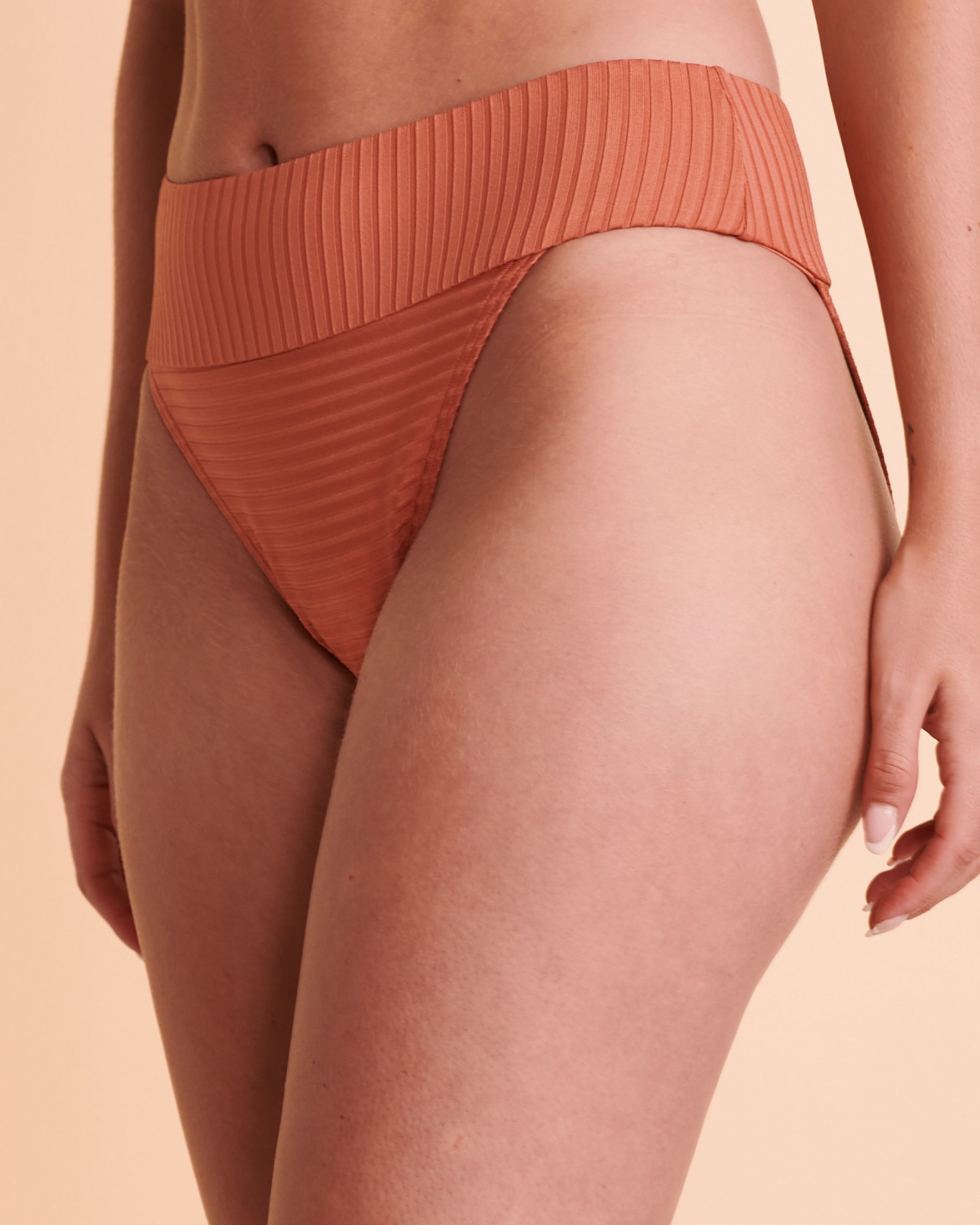 RIP CURL Bas de bikini cheeky taille haute PREMIUM SURF Orange brulé GSIRX9 - View1