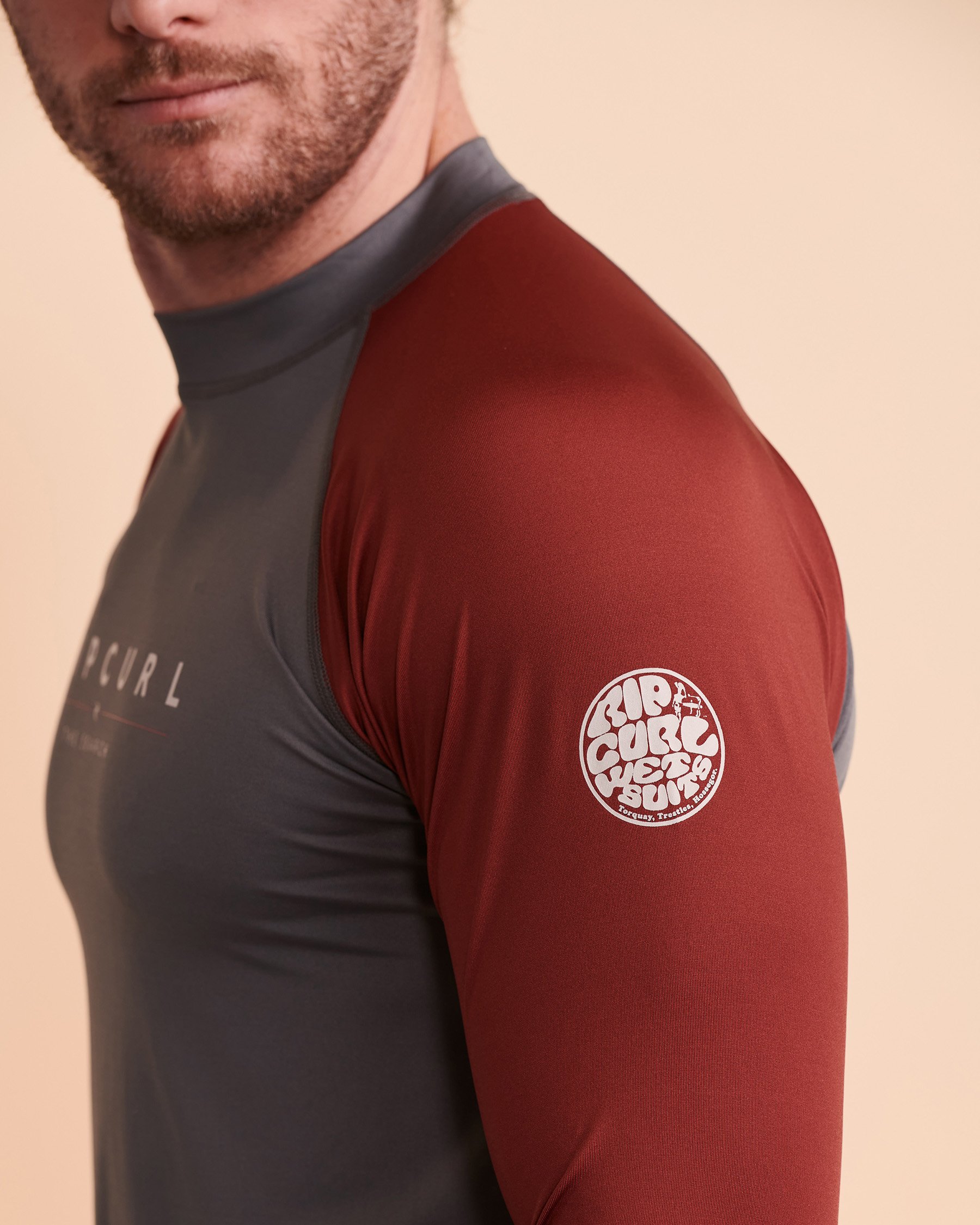 RIP CURL SHOCKWAVES Long Sleeve Rashguard Two tone WLY3MM - View3