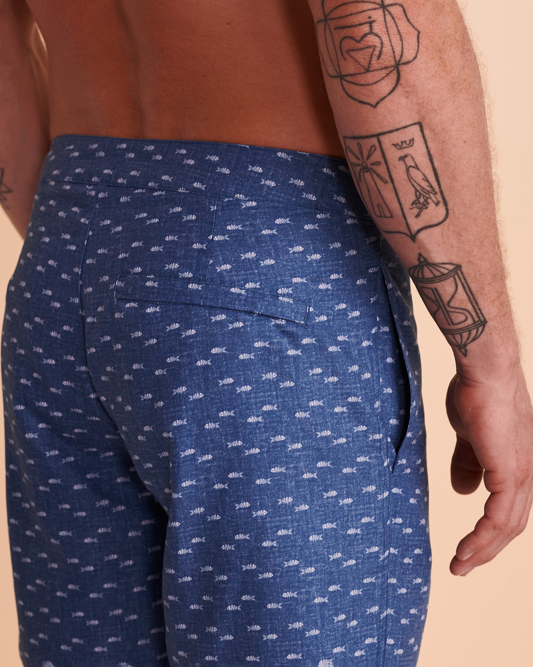 BOTO ARUBA DENIM FISH Swim Trunk Fish 414117 - View2