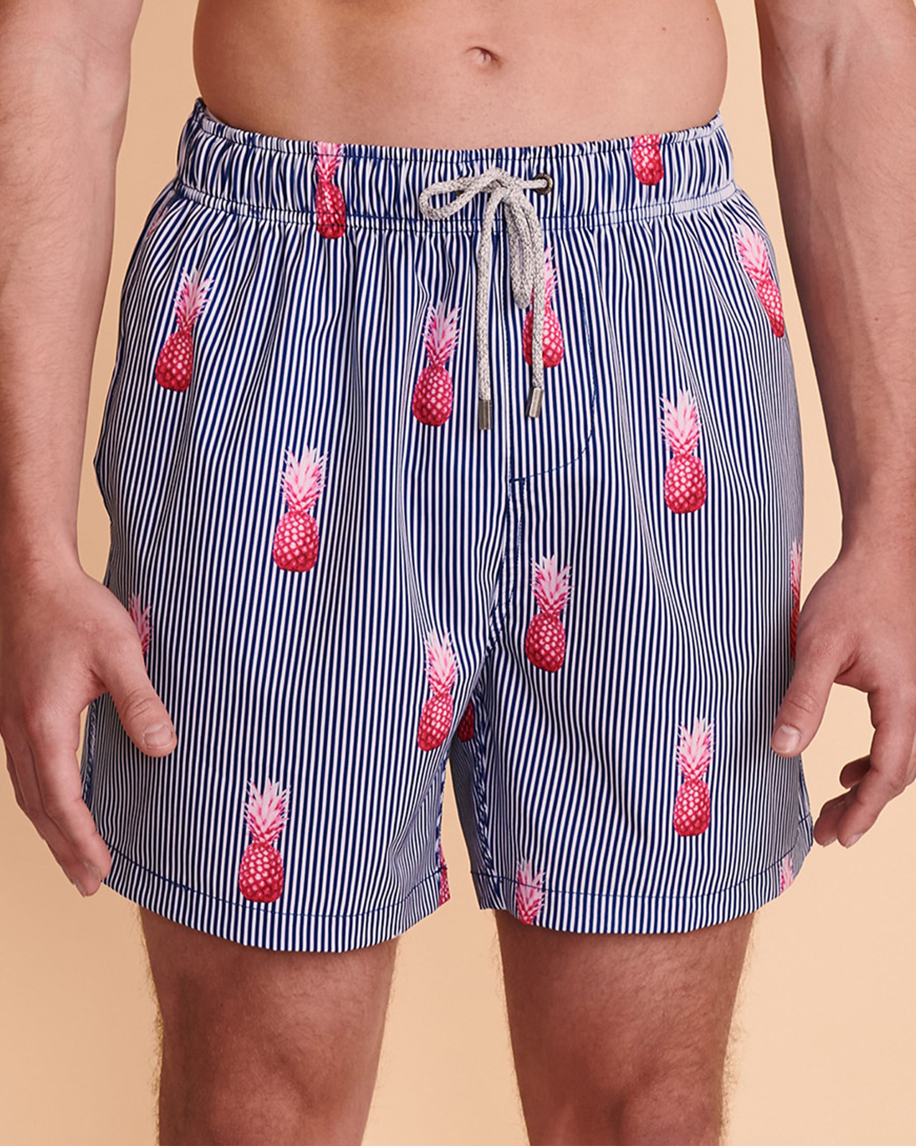 VINTAGE SUMMER Maillot volley PINEAPPLES & STRIPES Ananas V70426 - View1