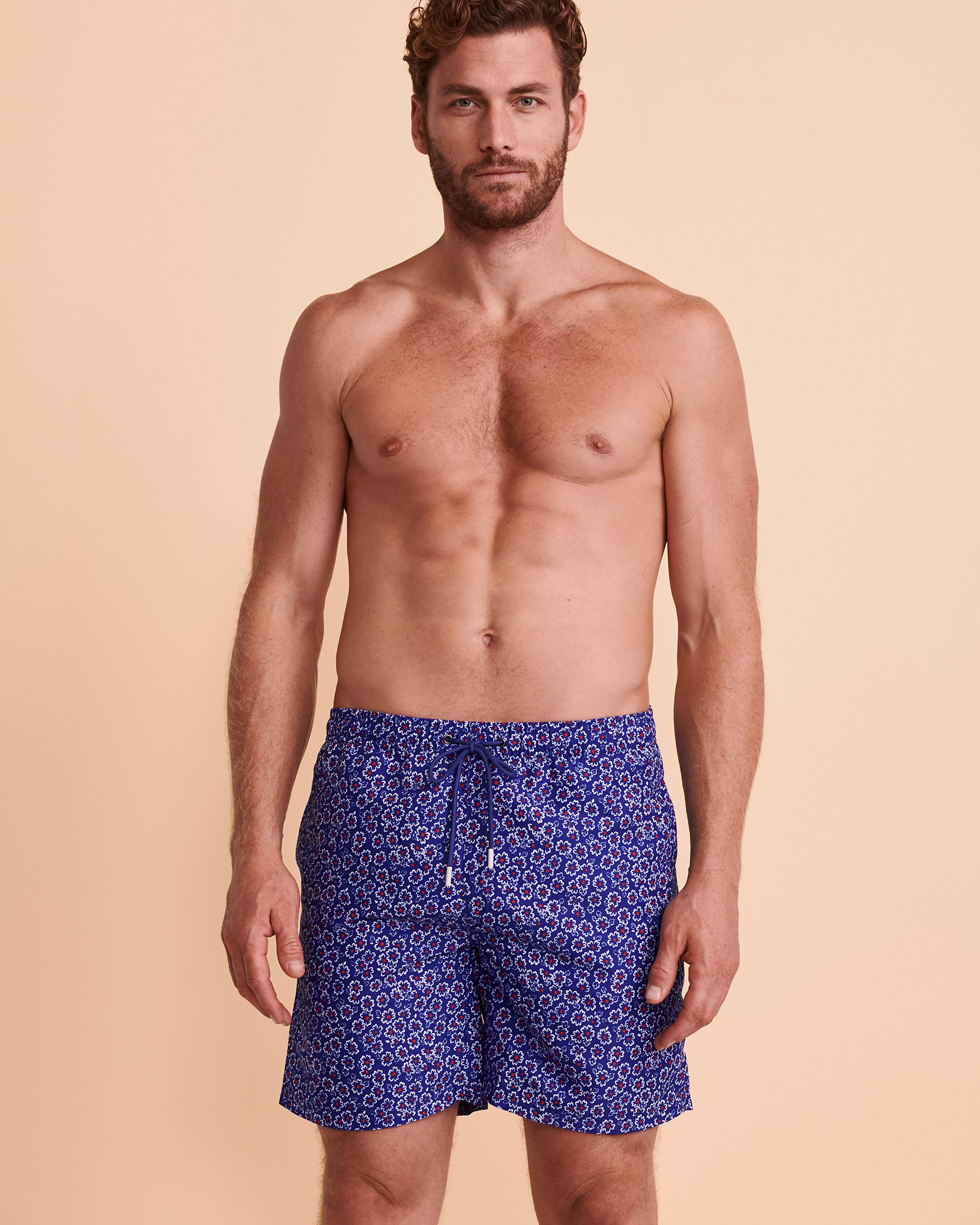 SOUL OF LONDON Maillot volley FLOWER Imprimé bleu royal SOBS212801 - View4