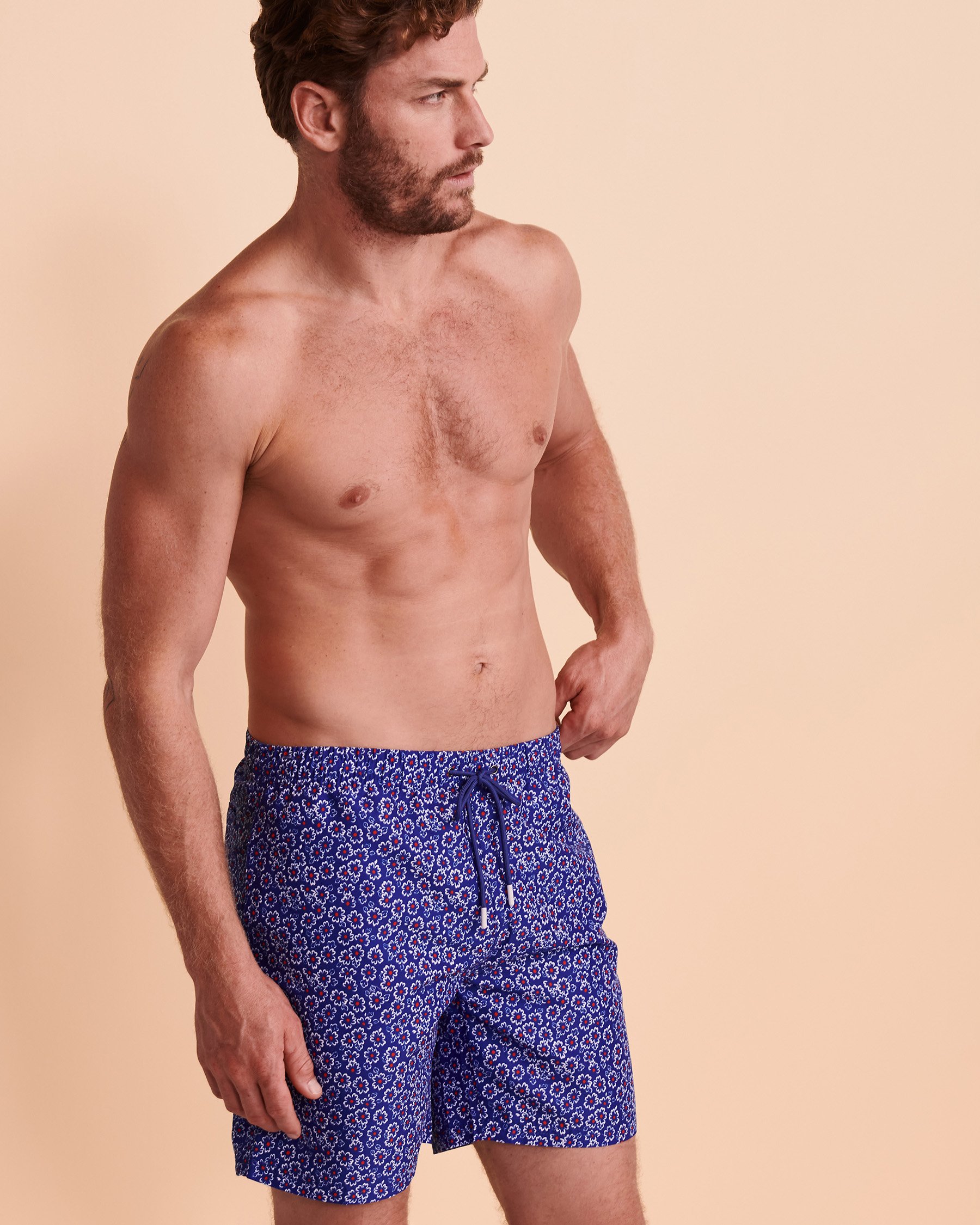 SOUL OF LONDON Maillot volley FLOWER Imprimé bleu royal SOBS212801 - View5