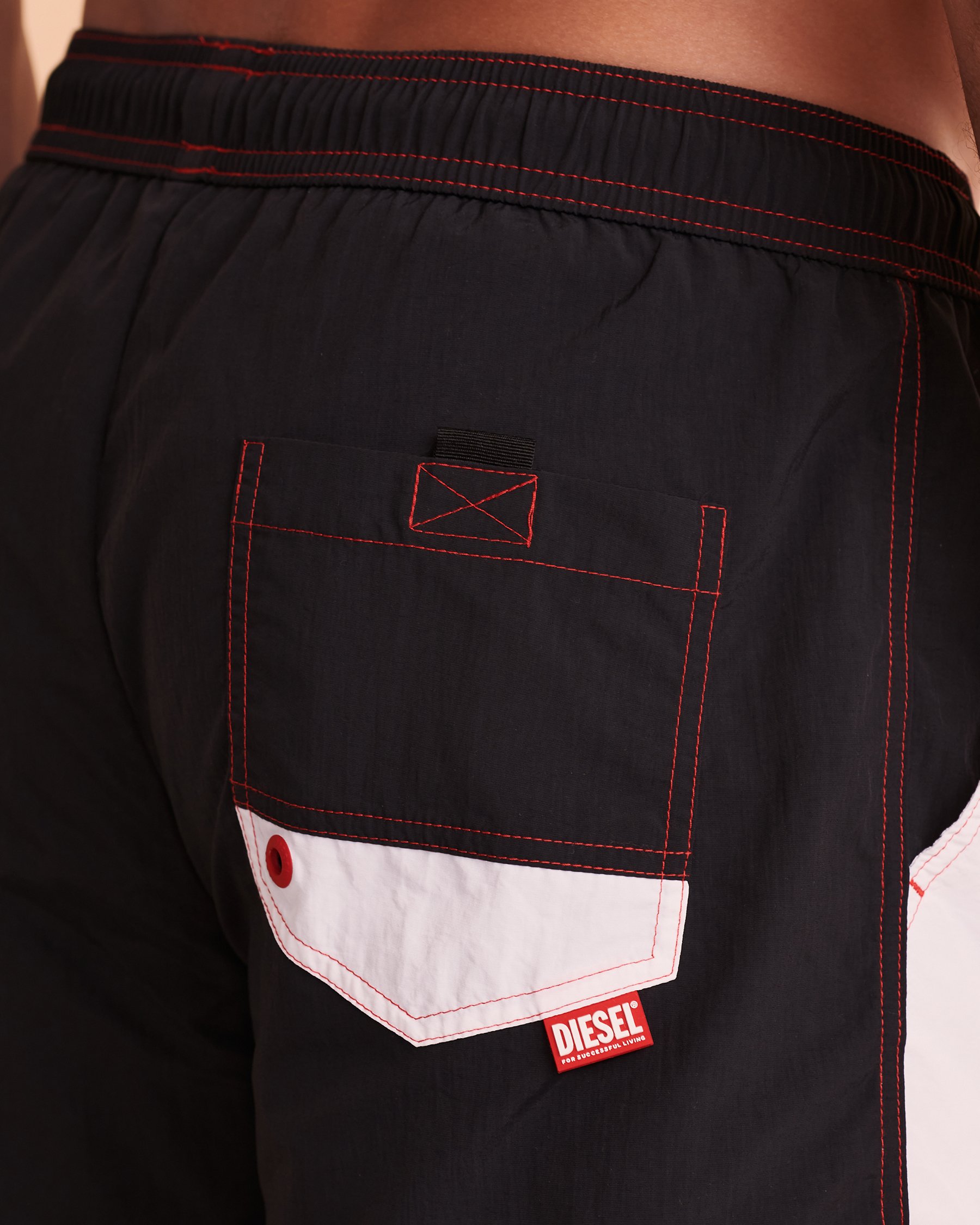 DIESEL Maillot volley CAYBAY Noir 00SXLH0PCAI - Voir3