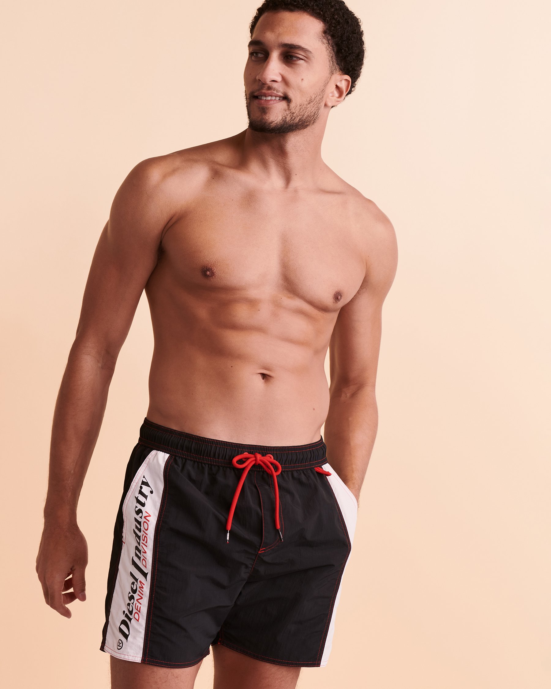 DIESEL Maillot volley CAYBAY Noir 00SXLH0PCAI - Voir5