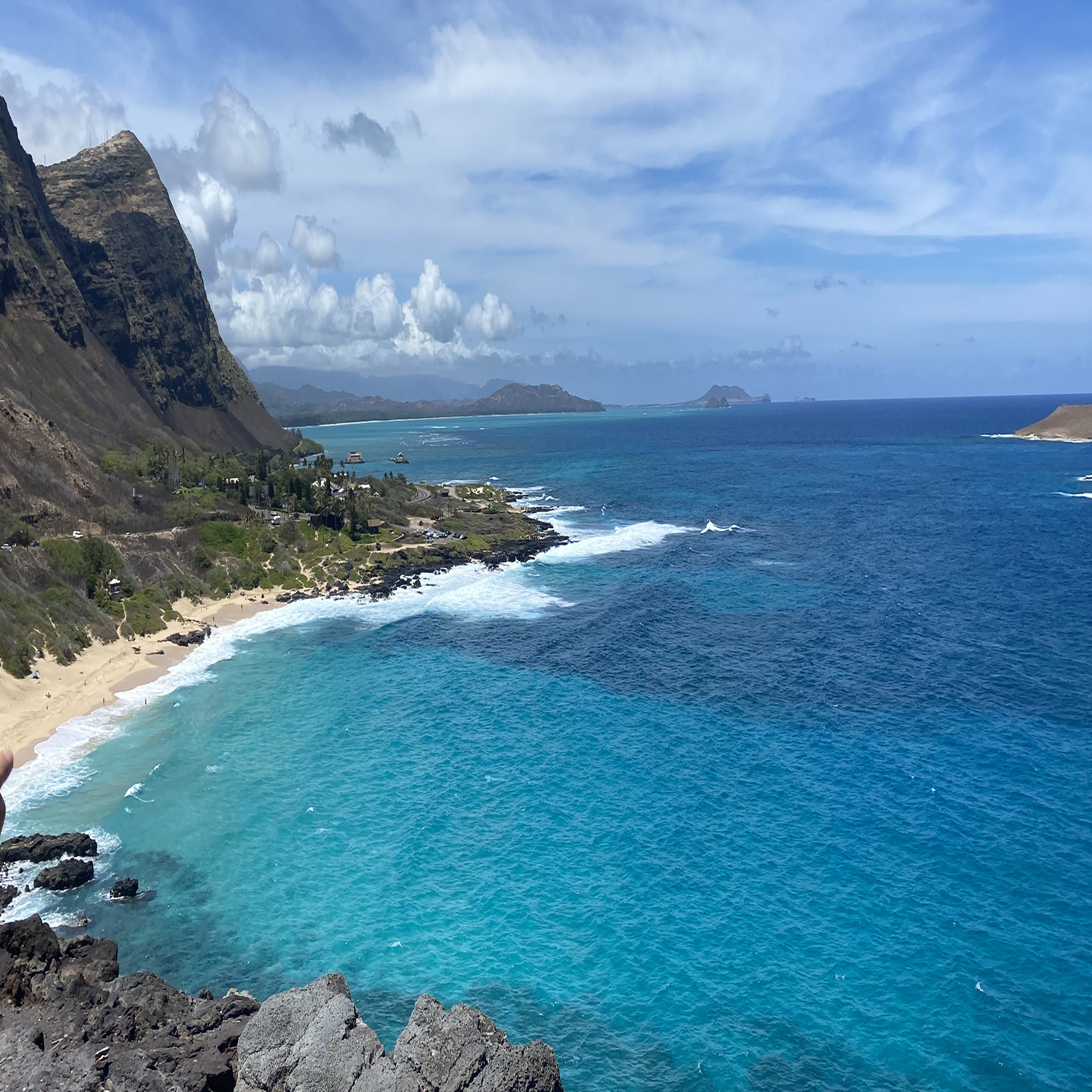 Point de vue sur l'île de Oahu, Hawaii