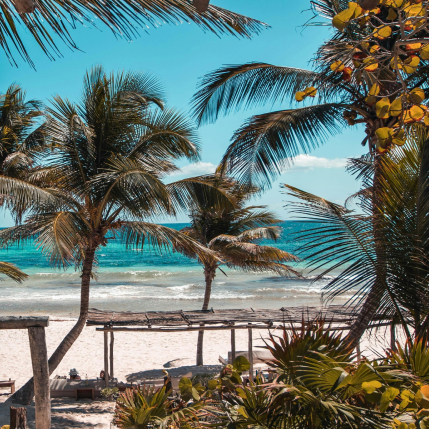 Une plage au Mexique