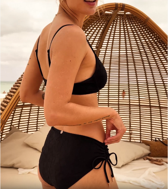 BODY GLOVE Romy Surf Rider Ribbed Bikini Bottom Green Garden 39652141 - View1